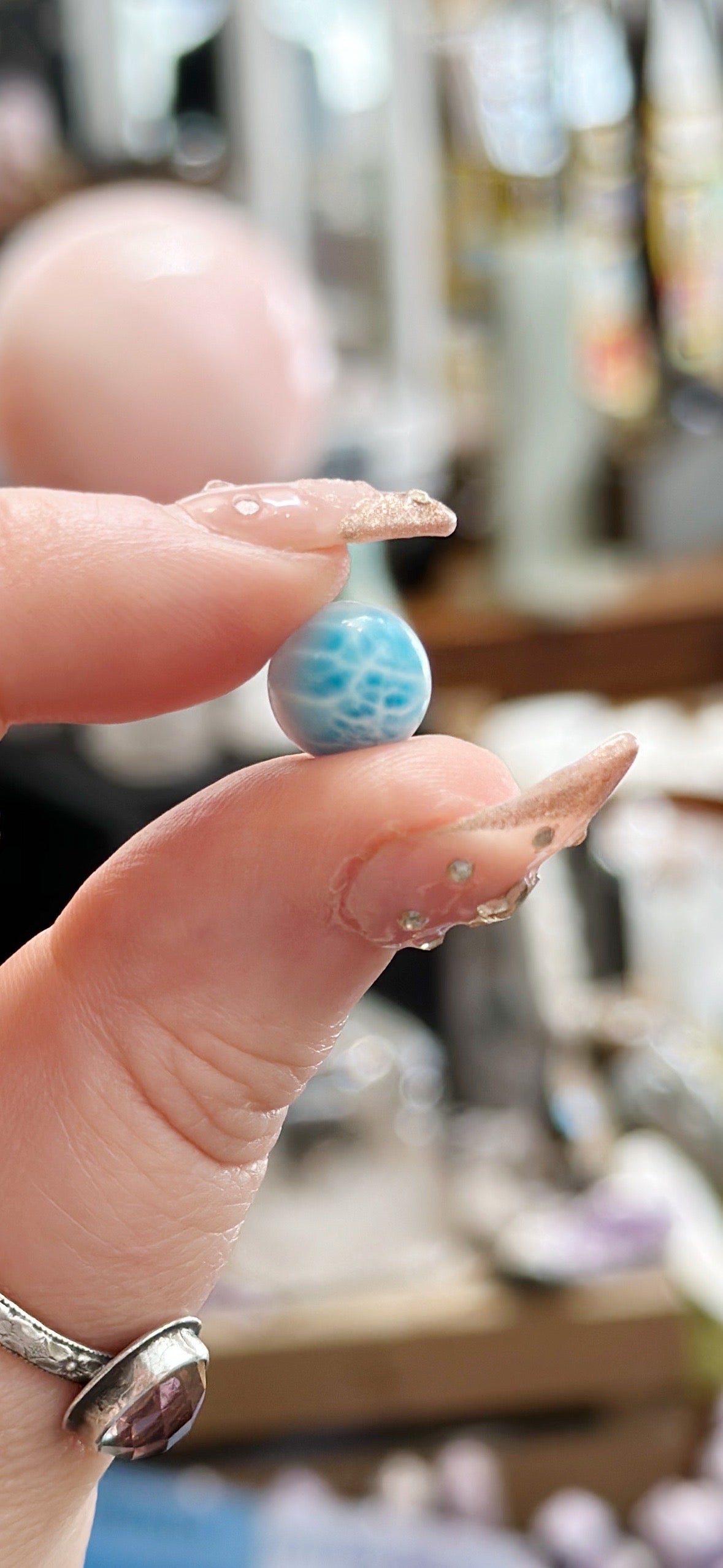 Larimar Mini Spheres