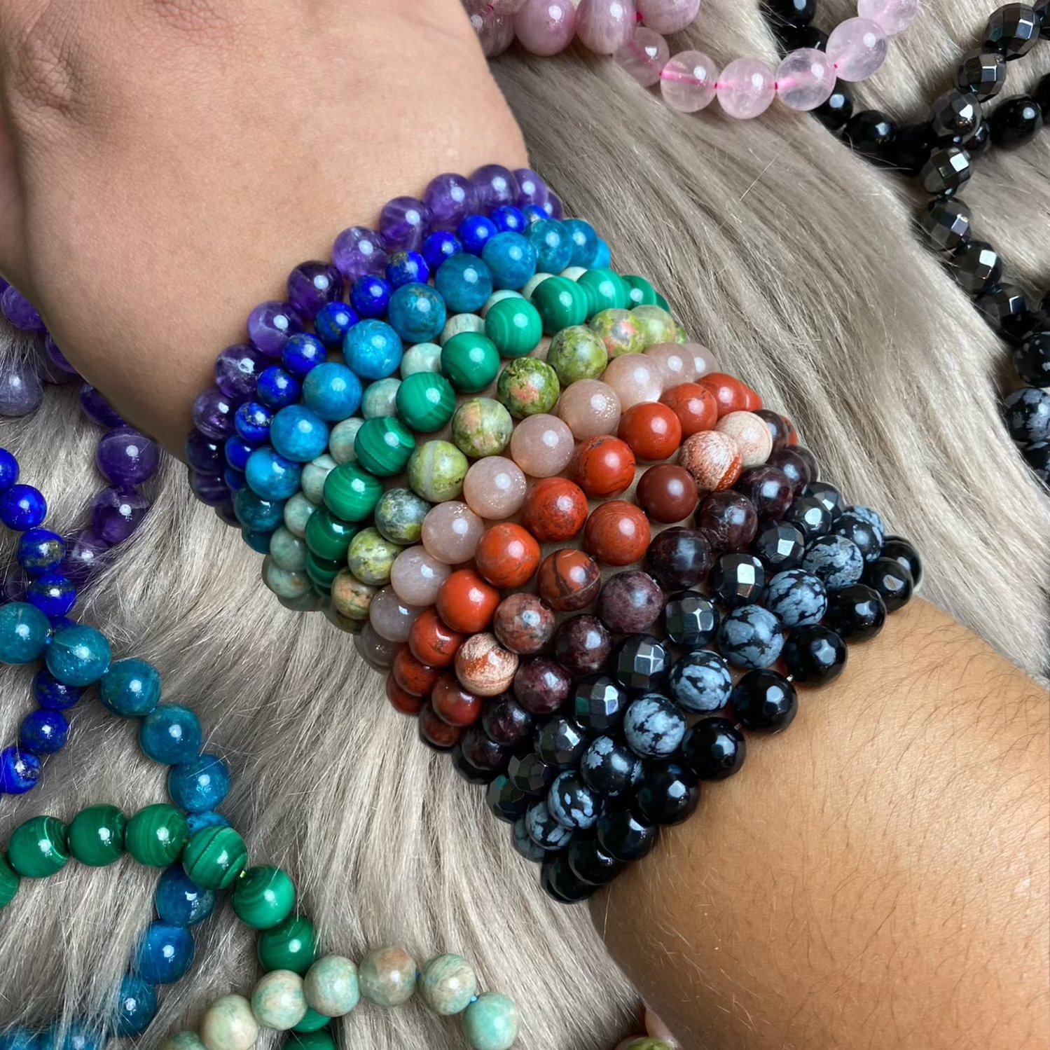 Crystal Large Bead Bracelets