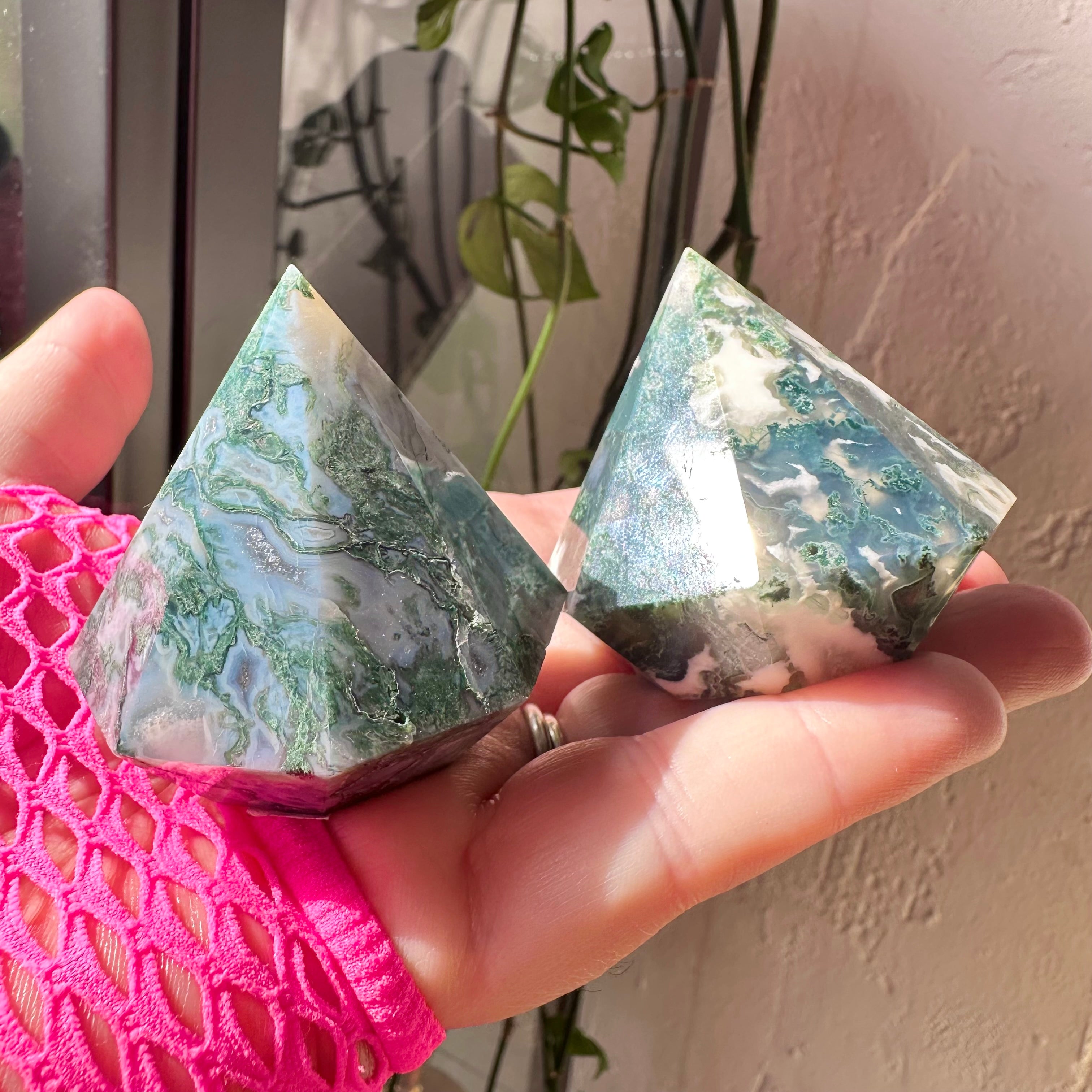 Moss Agate Diamonds