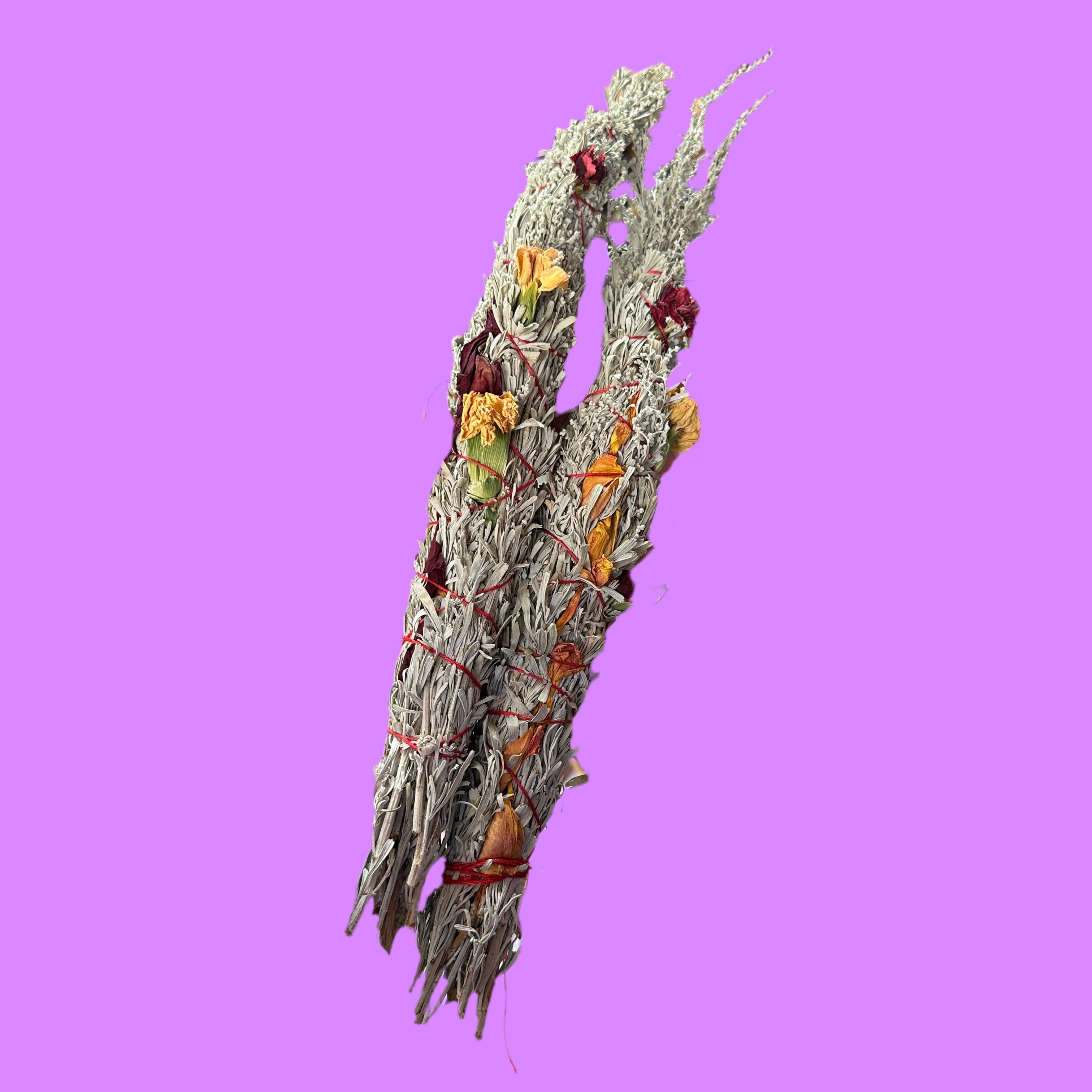 Hand Wrapped Blue Sage by Dancing Dragons Studios