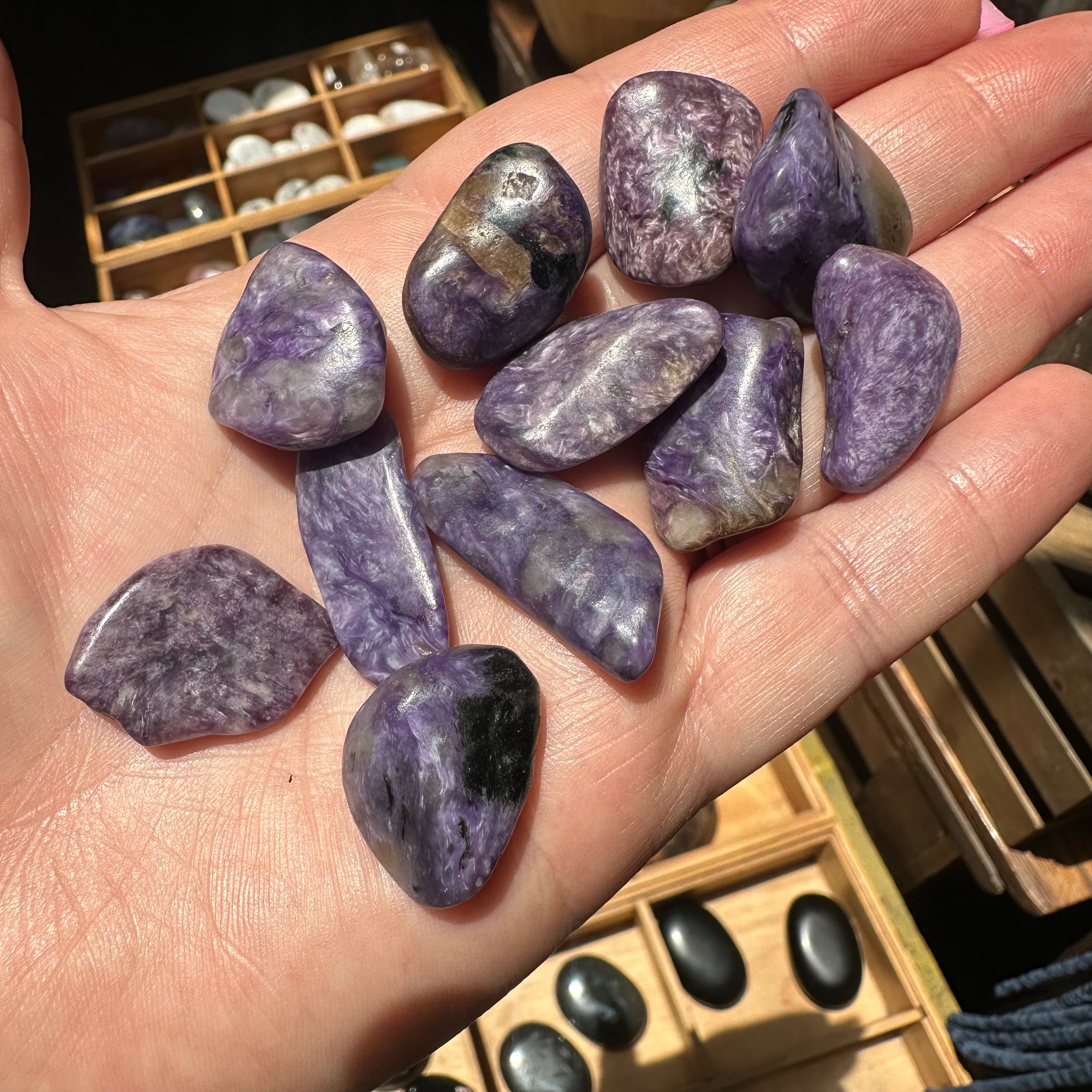 Charoite A Grade Tumbles