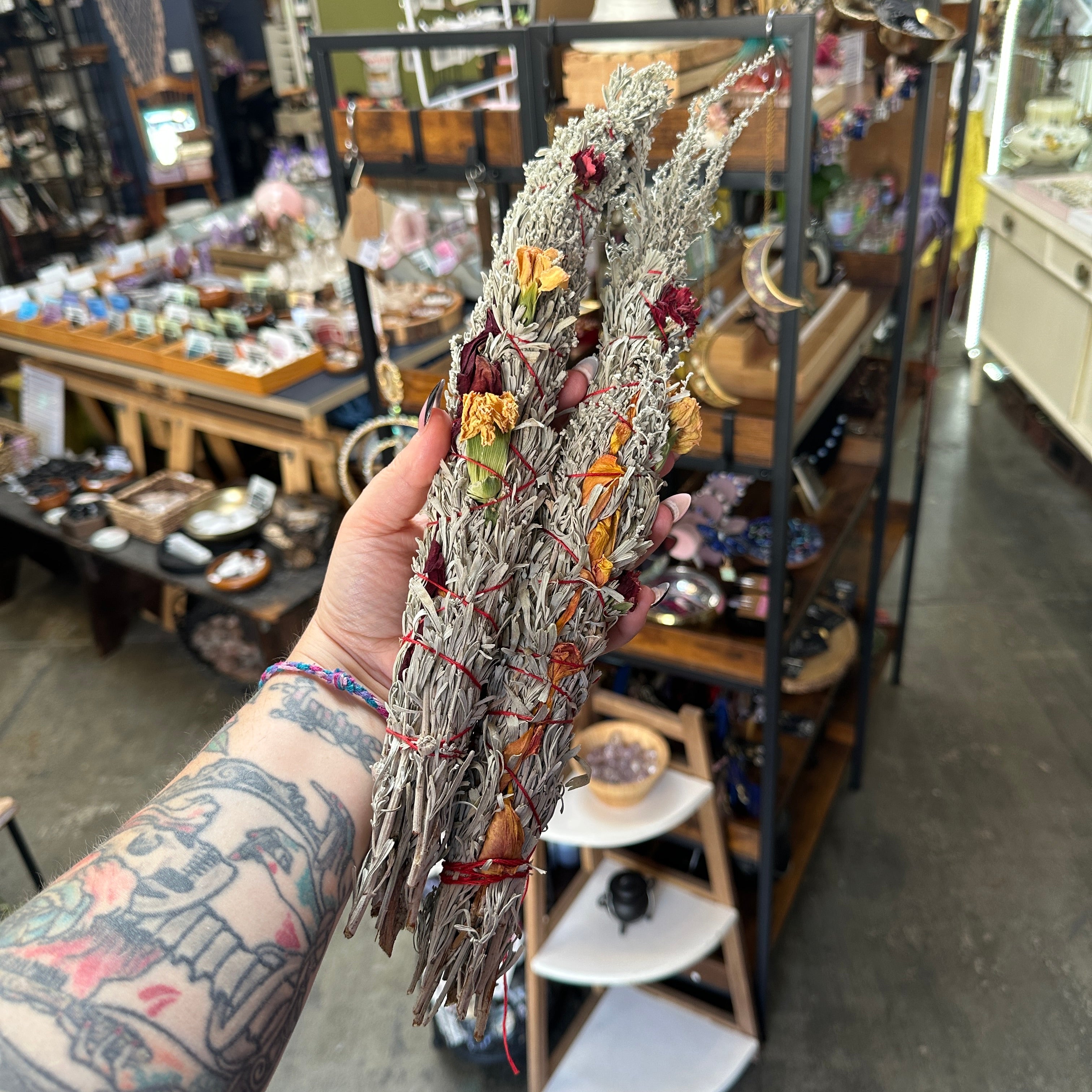 Hand Wrapped Blue Sage by Dancing Dragons Studios