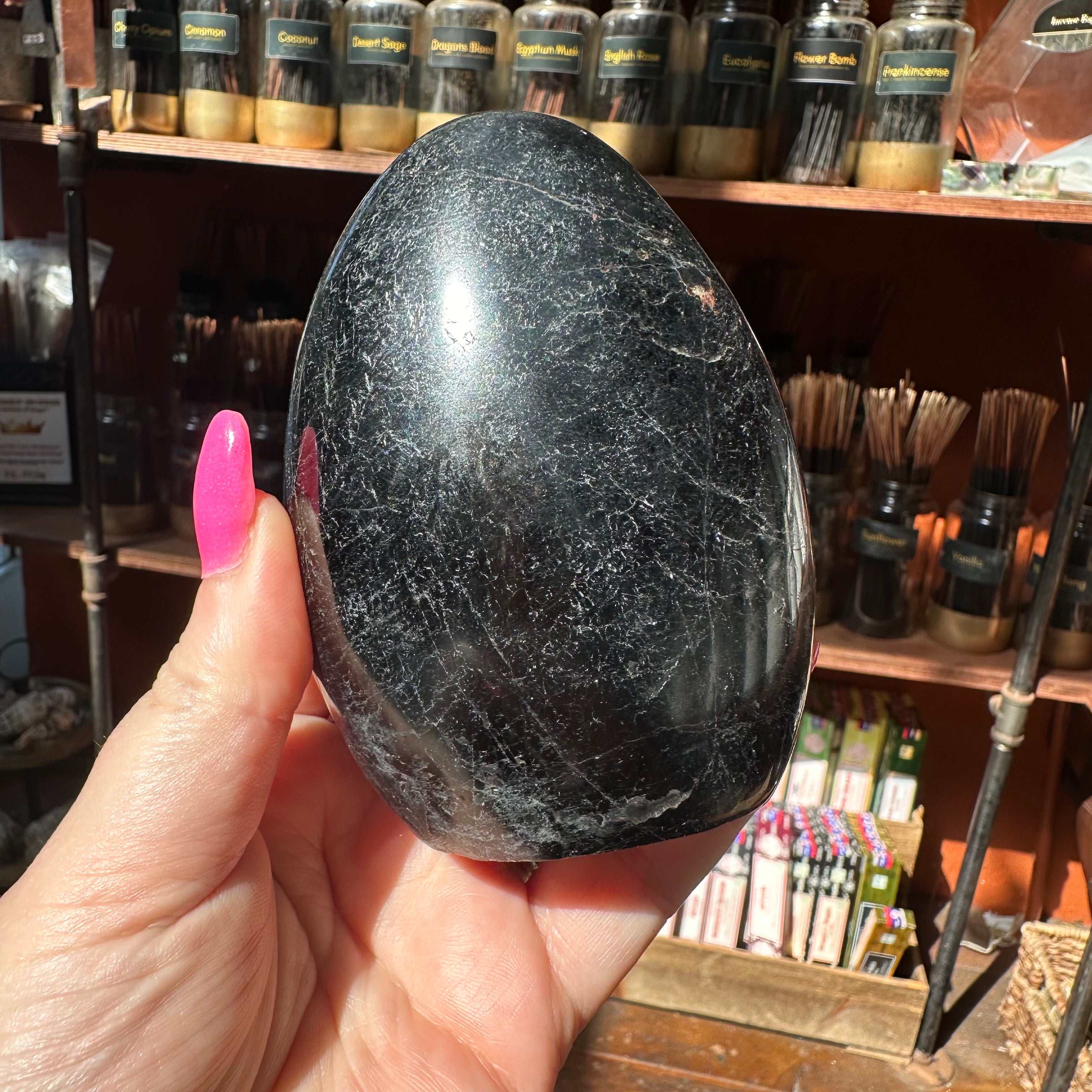 Black Tourmaline Cut Base