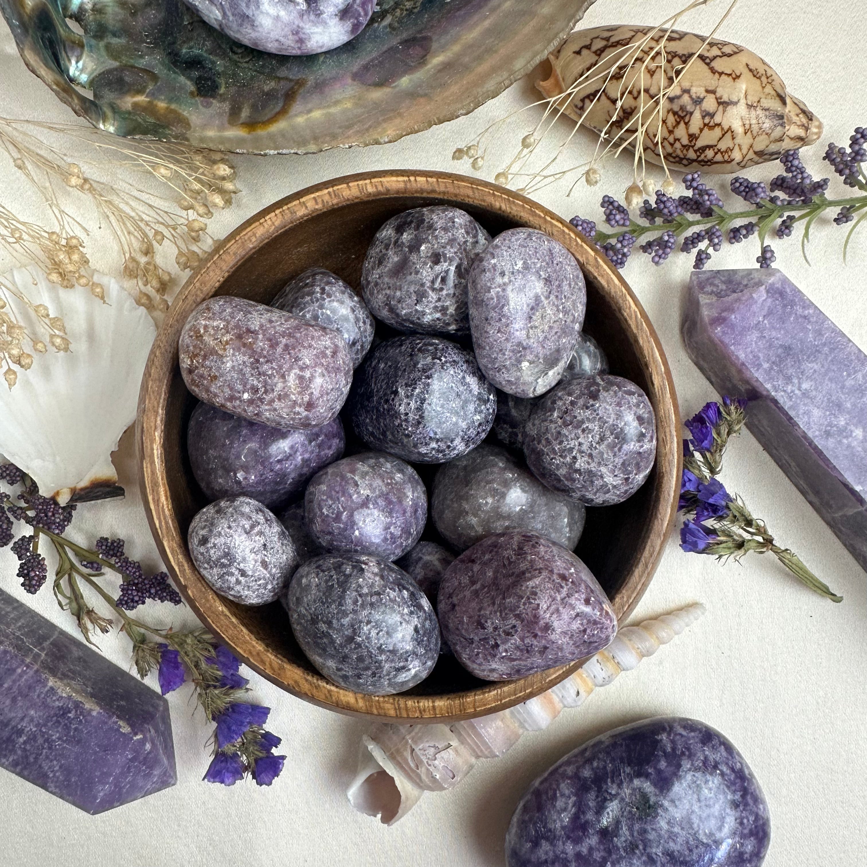 Lepidolite AA Tumbled Stone