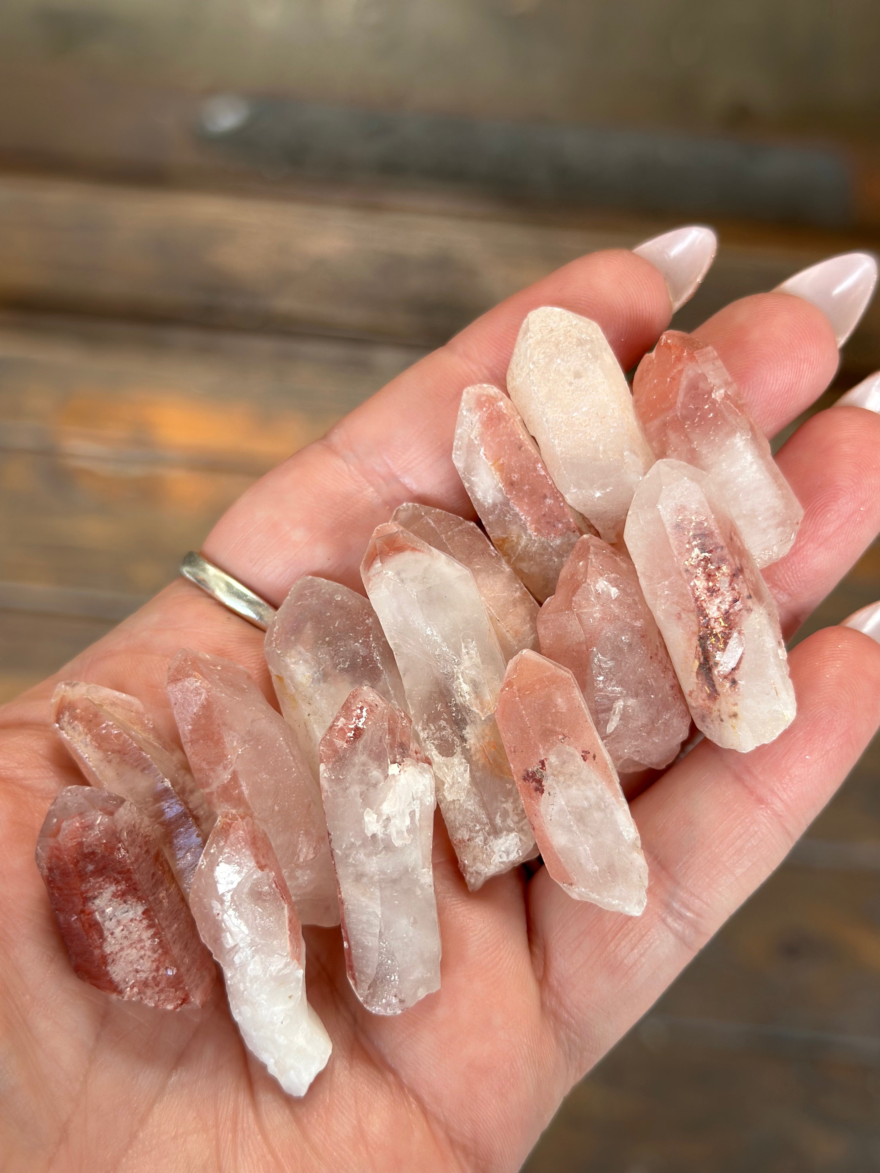 Fire Quartz (Red Hematoid) Points