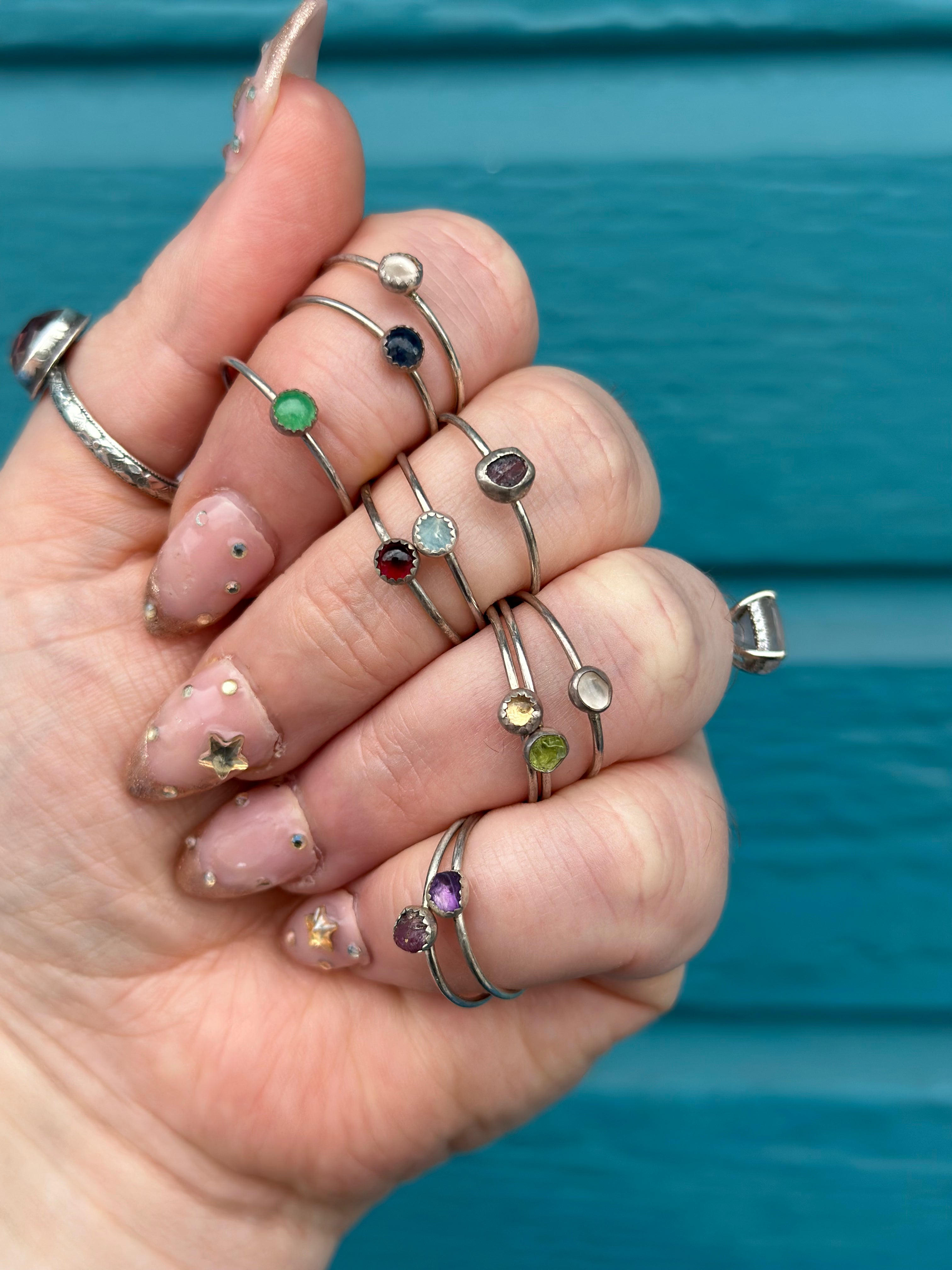 Dainty Sterling Silver Rings