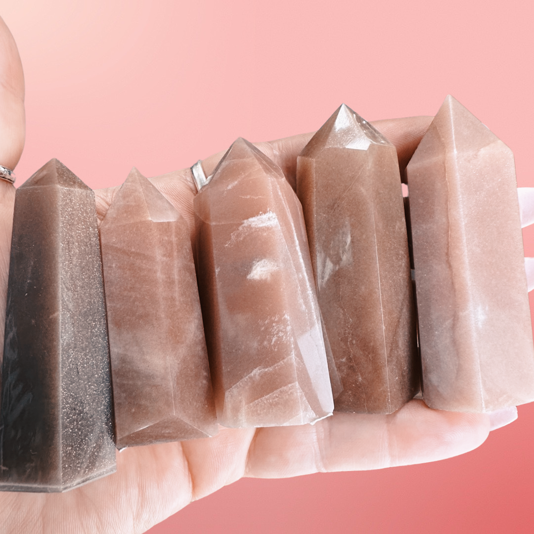 Moonshine Generators (Peach Moonstone & Sunstone Combo)