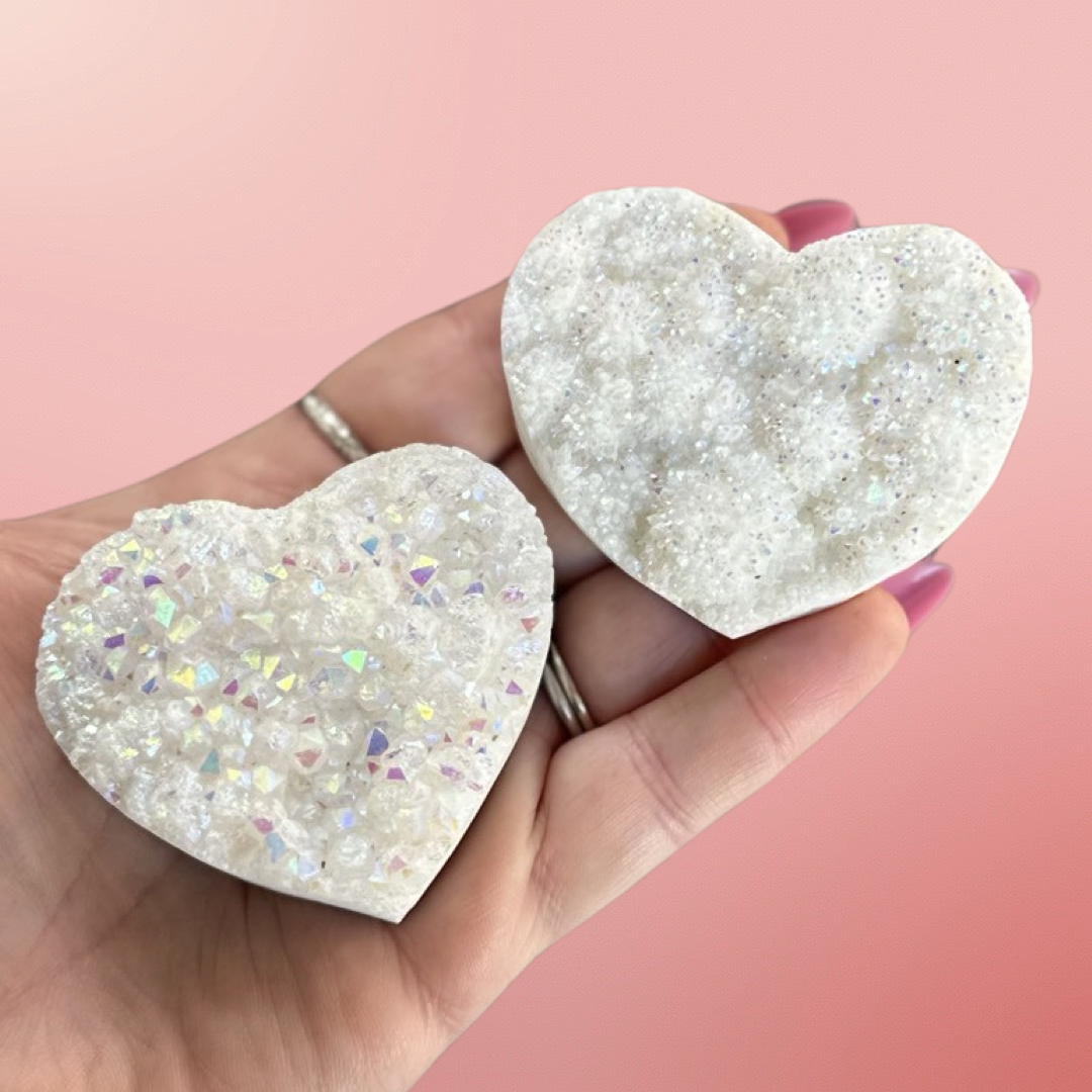 Aura Quartz Hearts