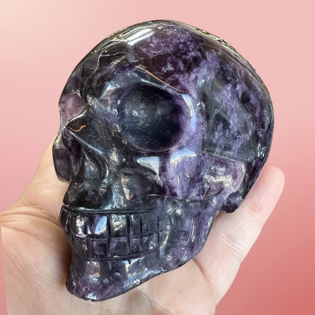 Purple Fluorite Skull