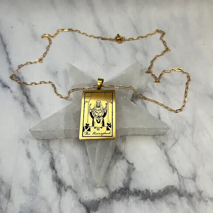 The Hierophant 14K Gold Necklace