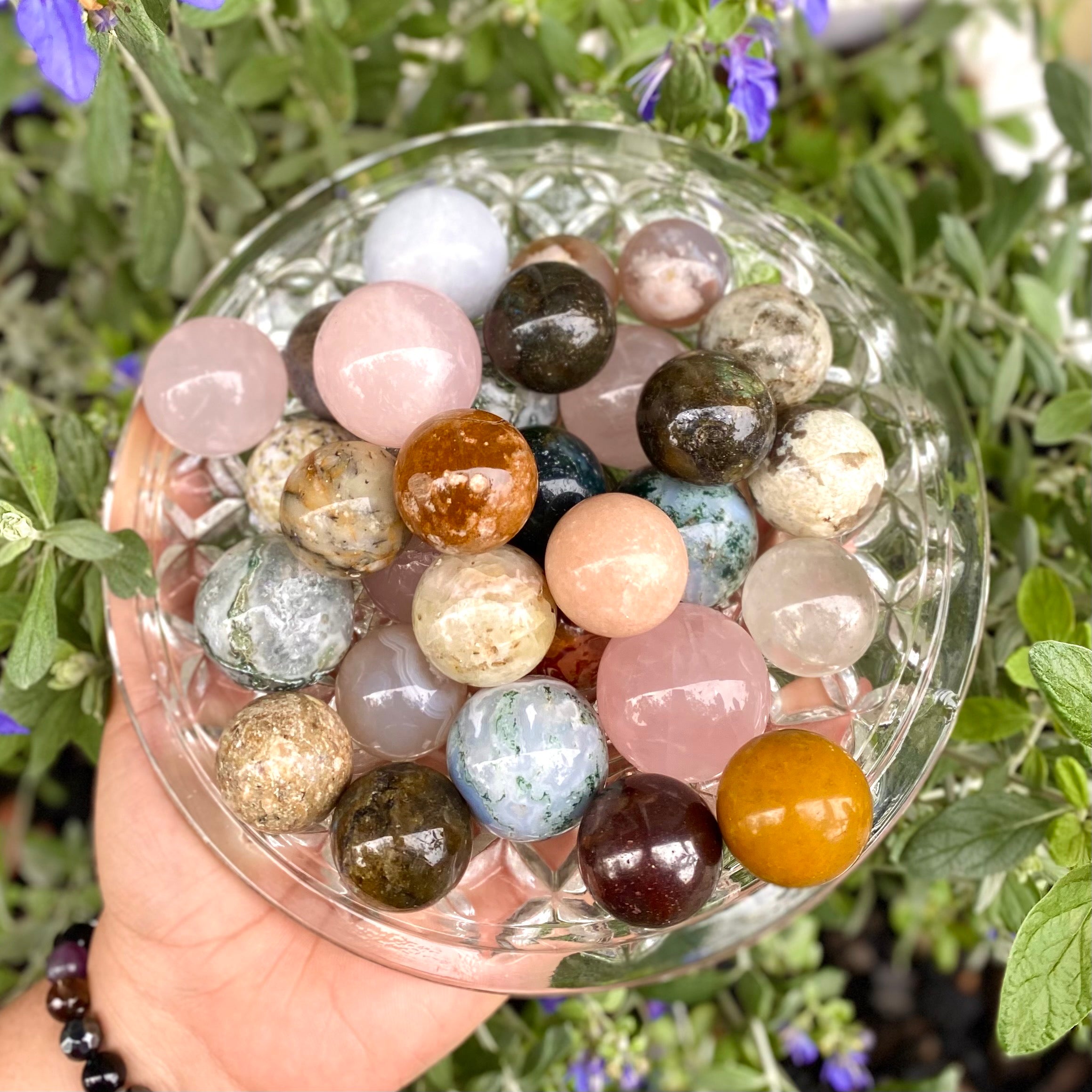 Crystal Mini Sphere Marbles