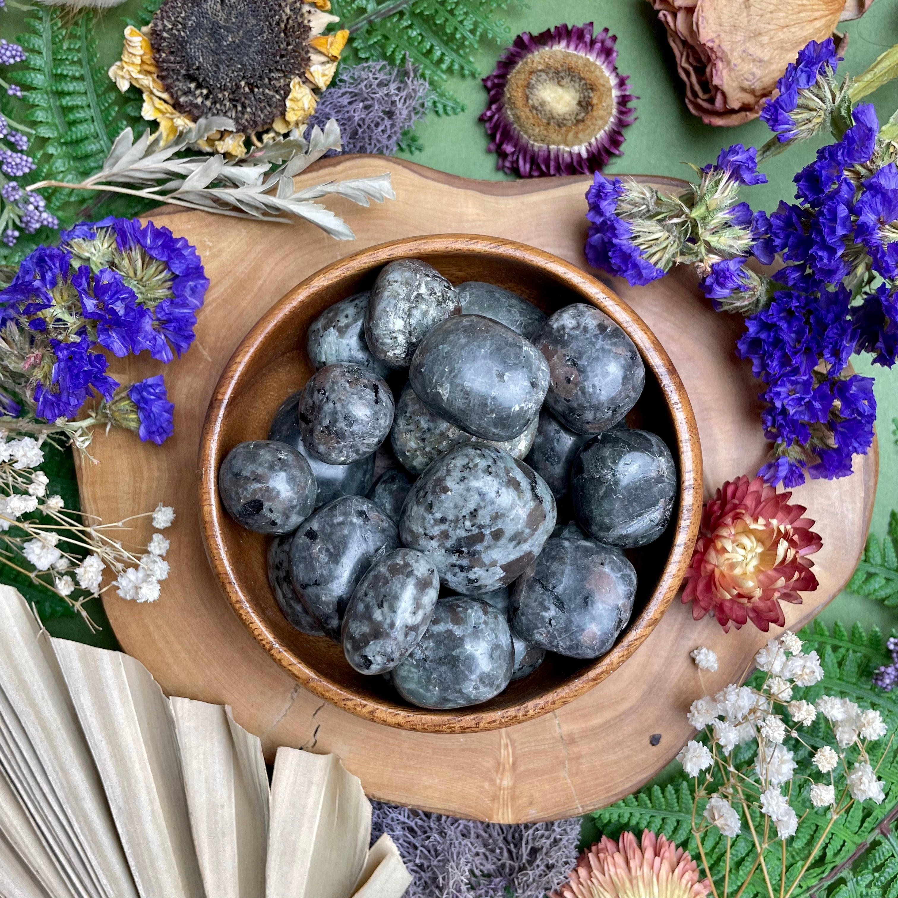 Flame Yooperlite Tumbled Stones
