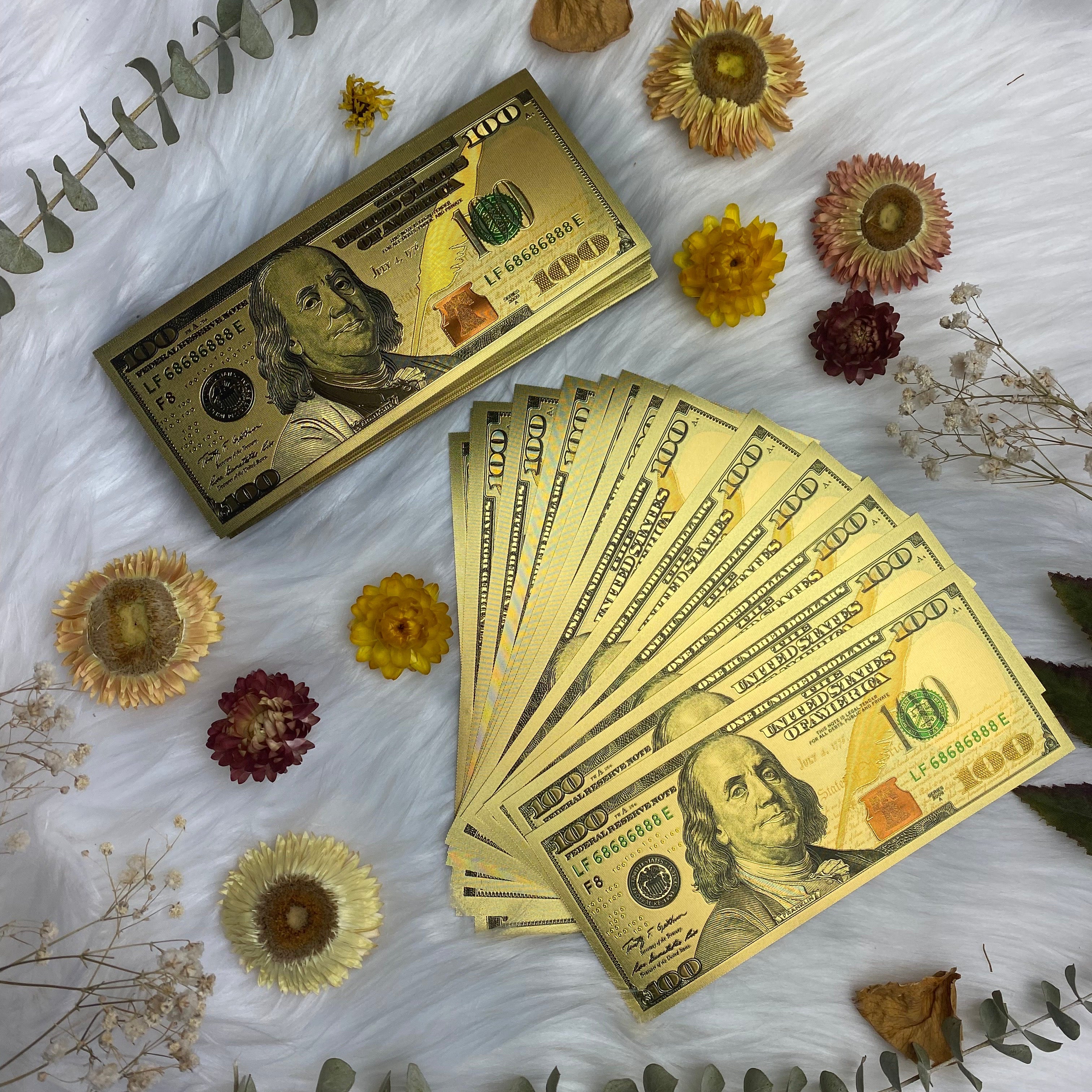 Gold Hundred Dollar Bills