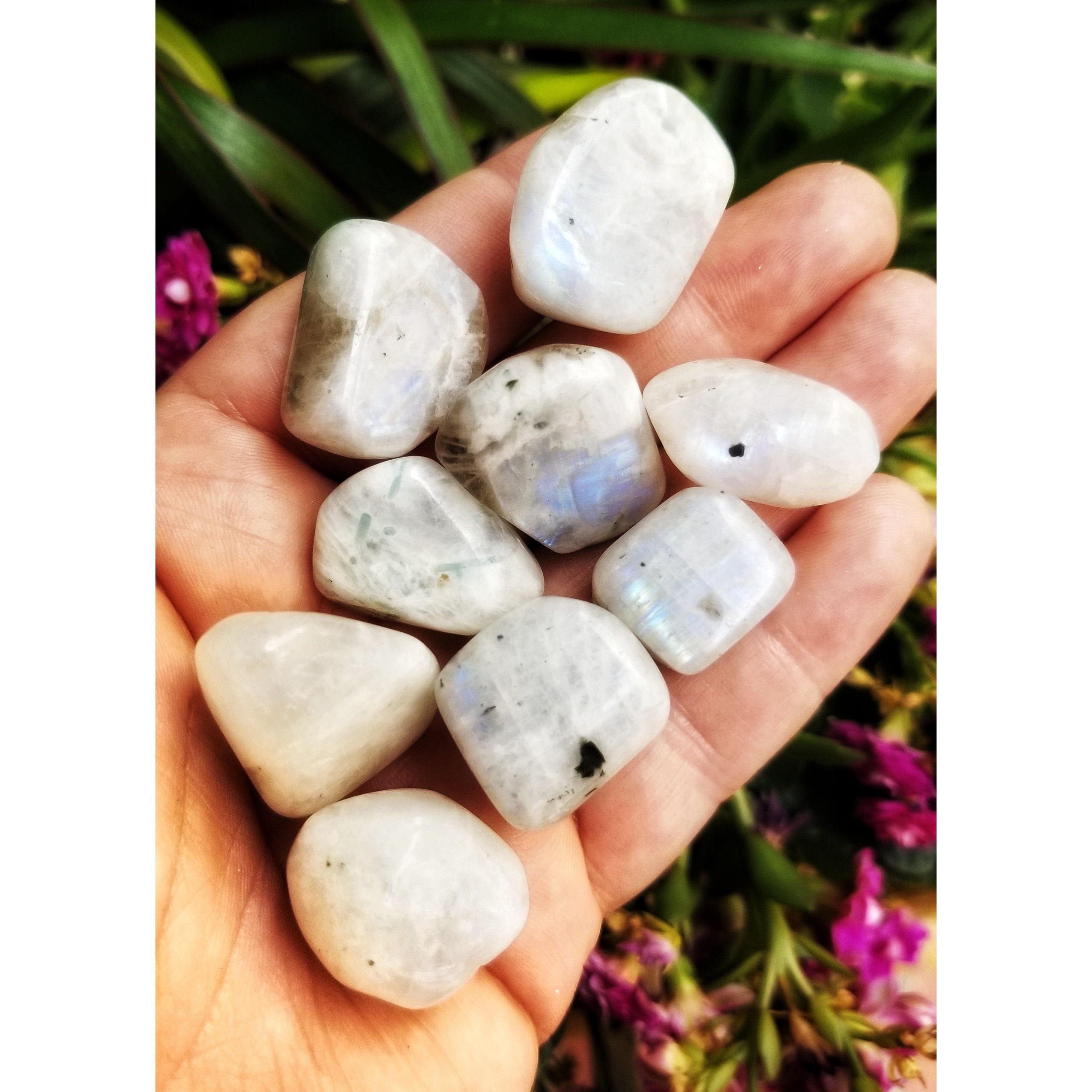 Rainbow Moonstone Tumbled Stones