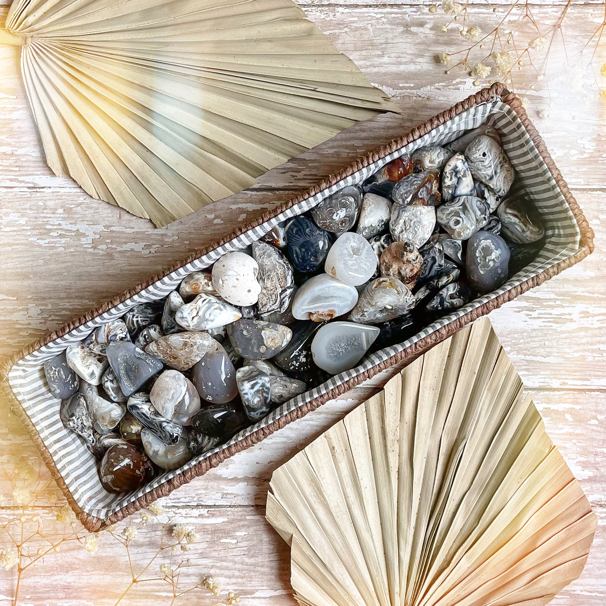 Agate Geode Tumbled Stone