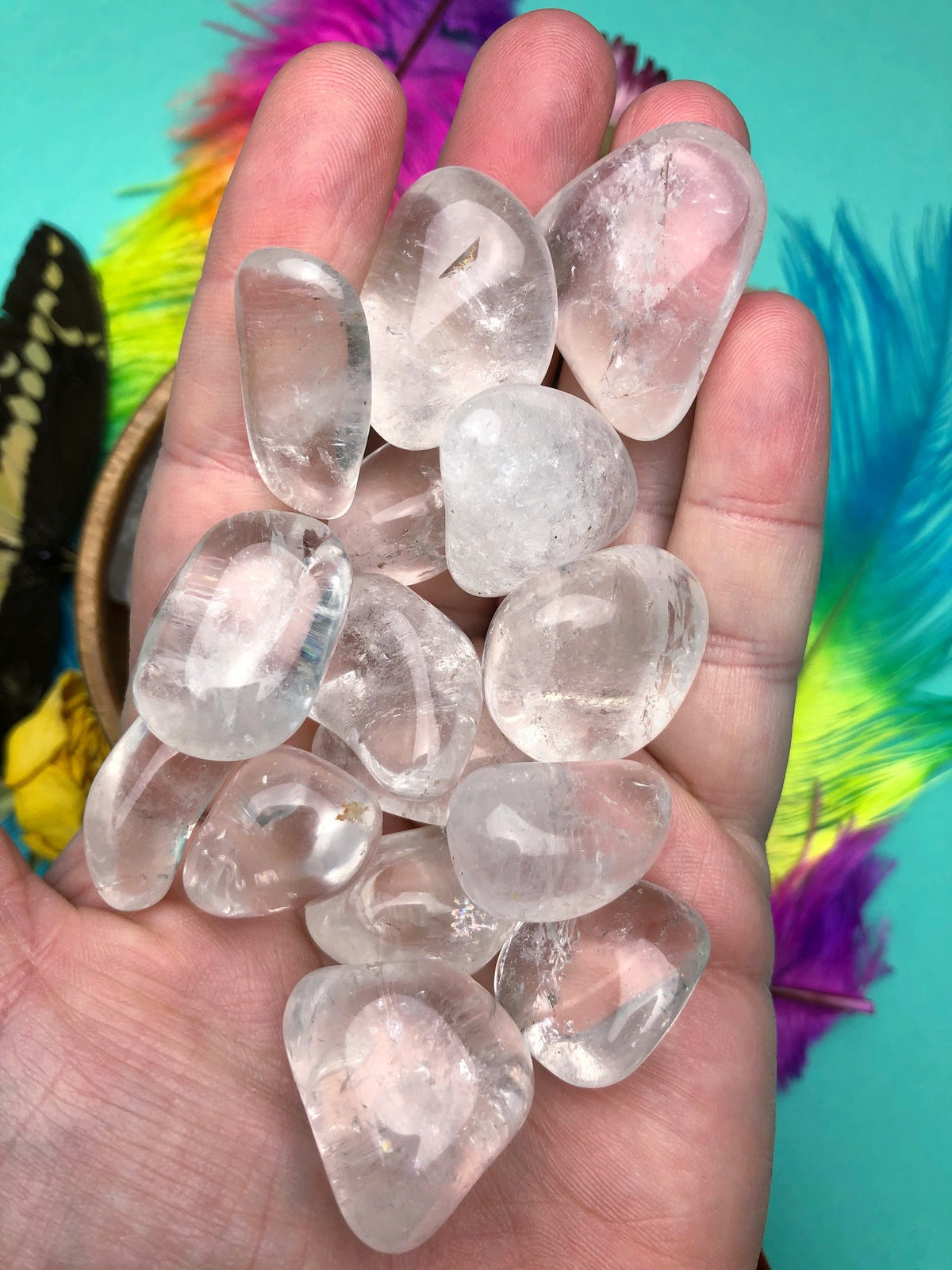 Clear Quartz Tumbles