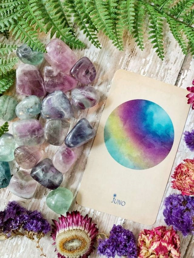 Rainbow Fluorite Tumbled Stone