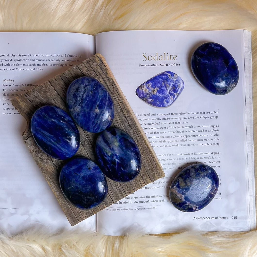 Sodalite Palm Stone