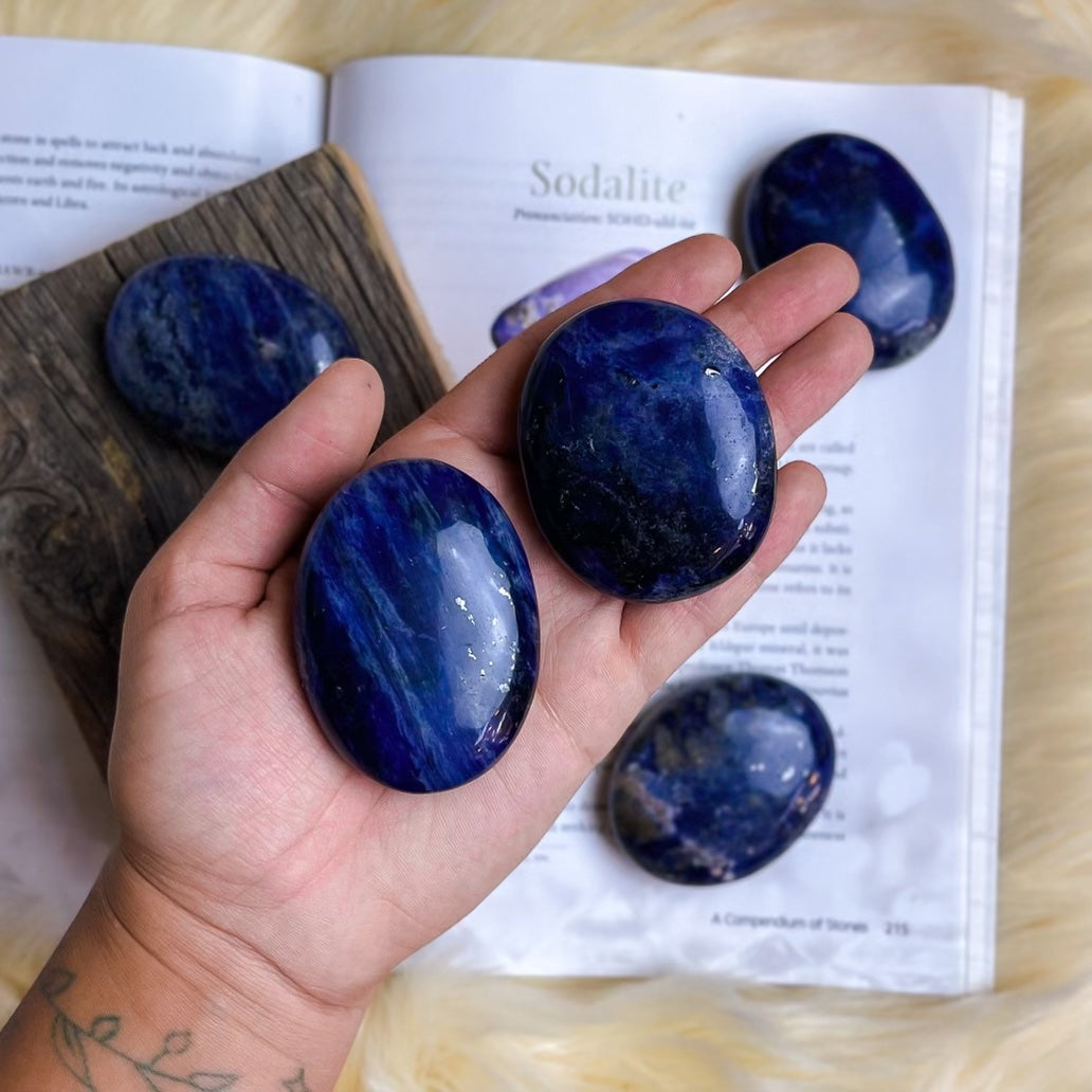 Sodalite Palm Stone