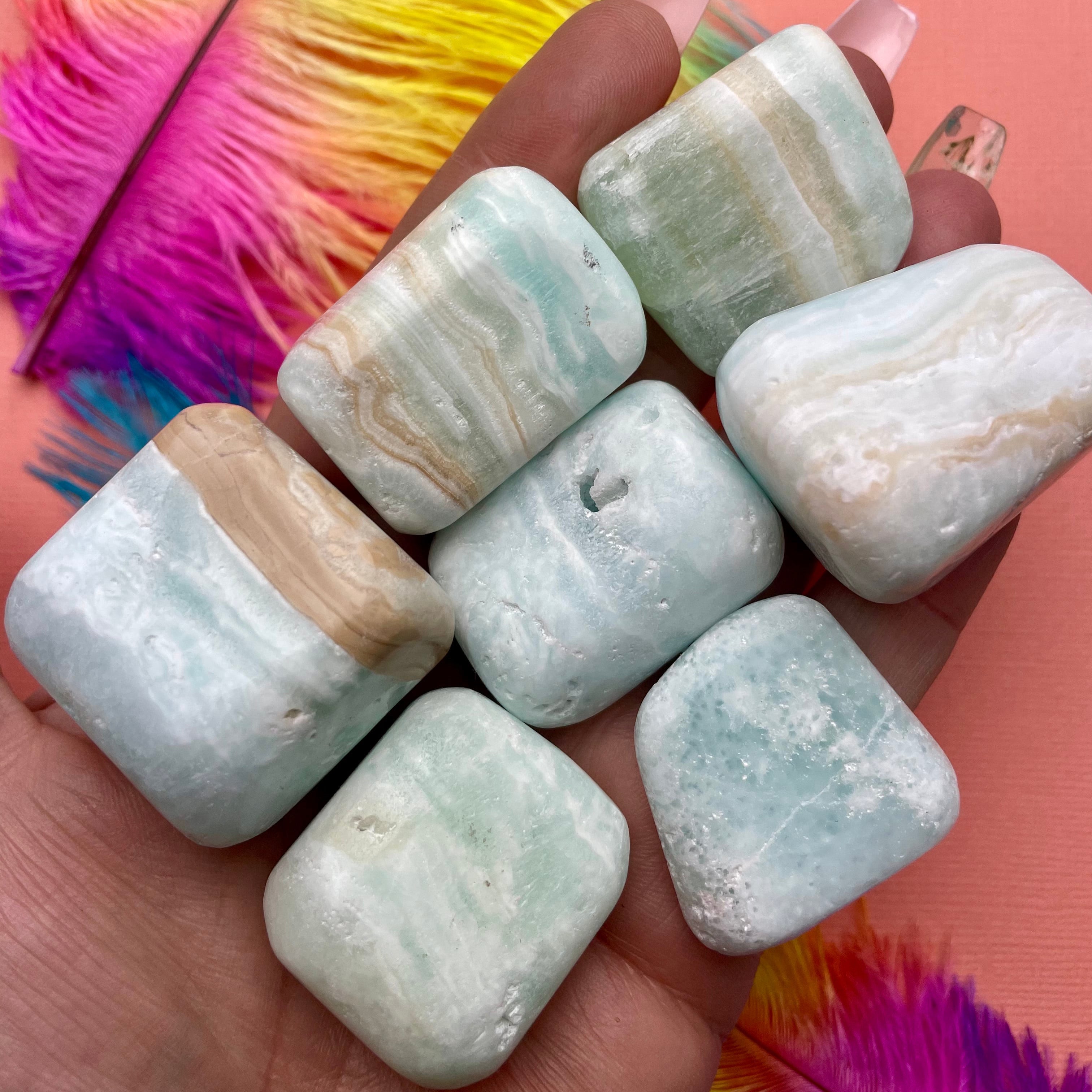 Caribbean Calcite Tumbled Stone
