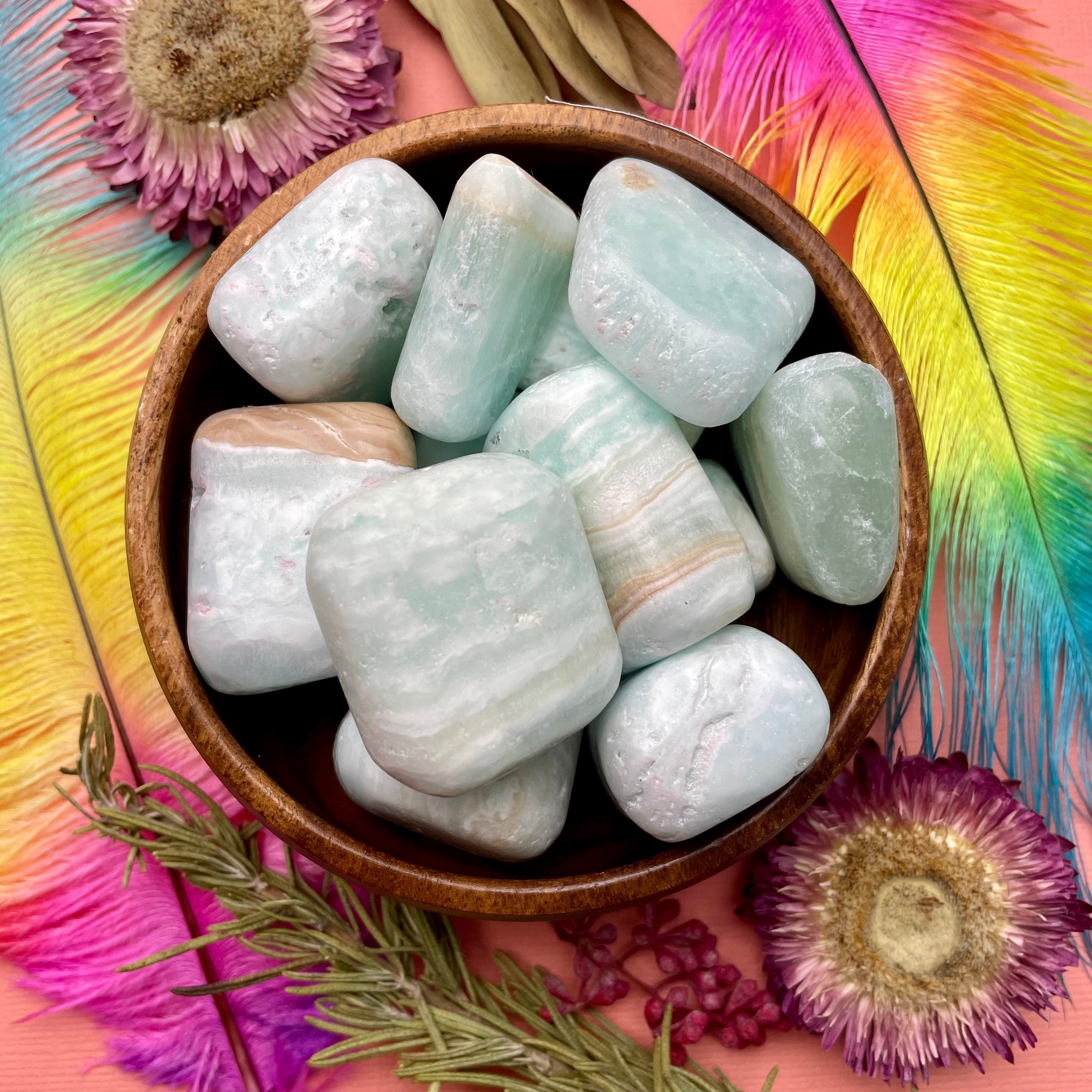 Caribbean Calcite Tumbled Stone