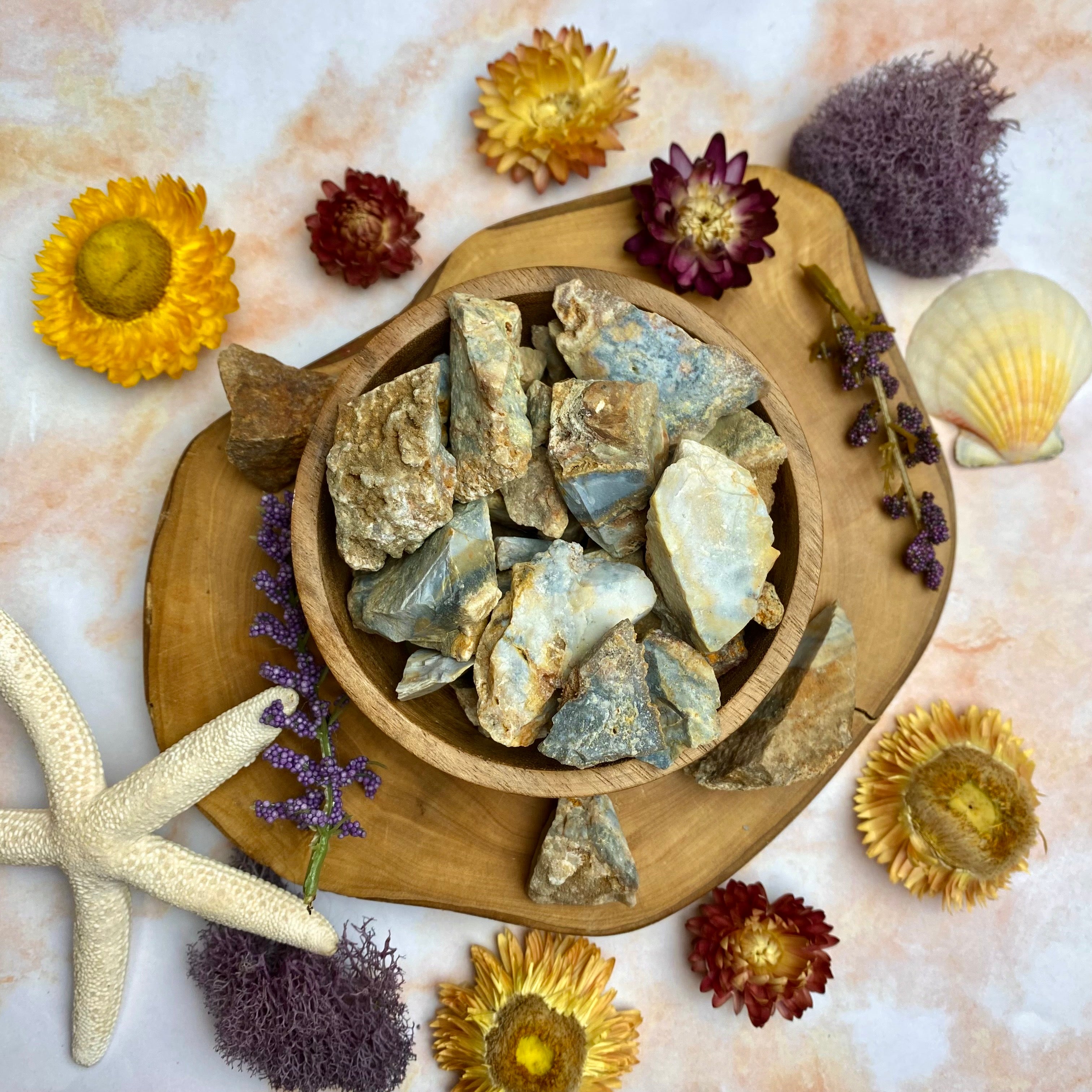 Blue Agate Raw Chunks