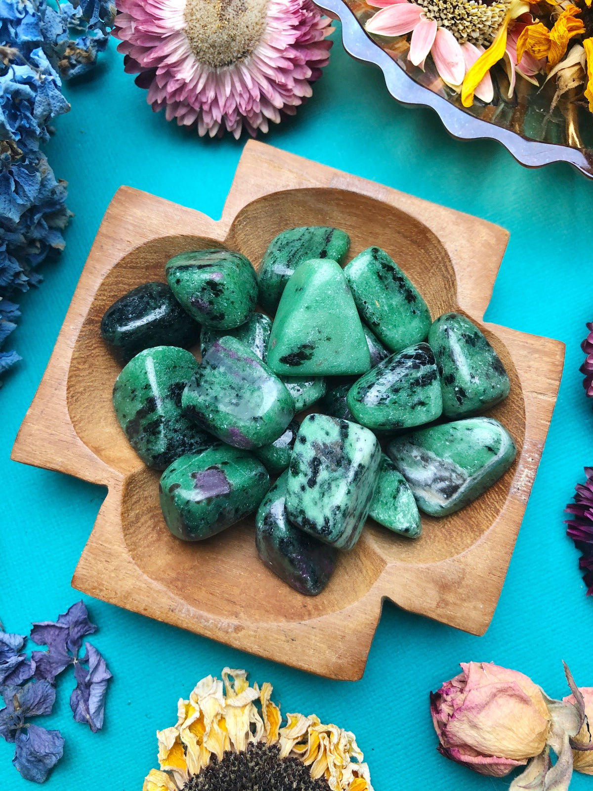 Ruby Zoisite Tumbled Stone