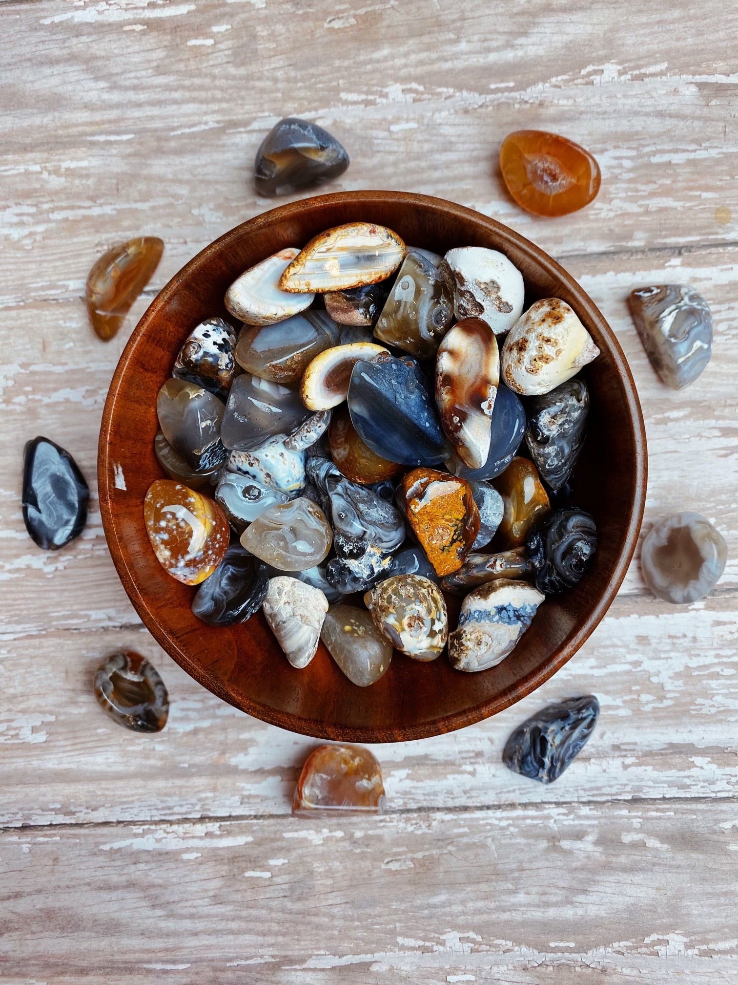 Agate Geode Tumbled Stone