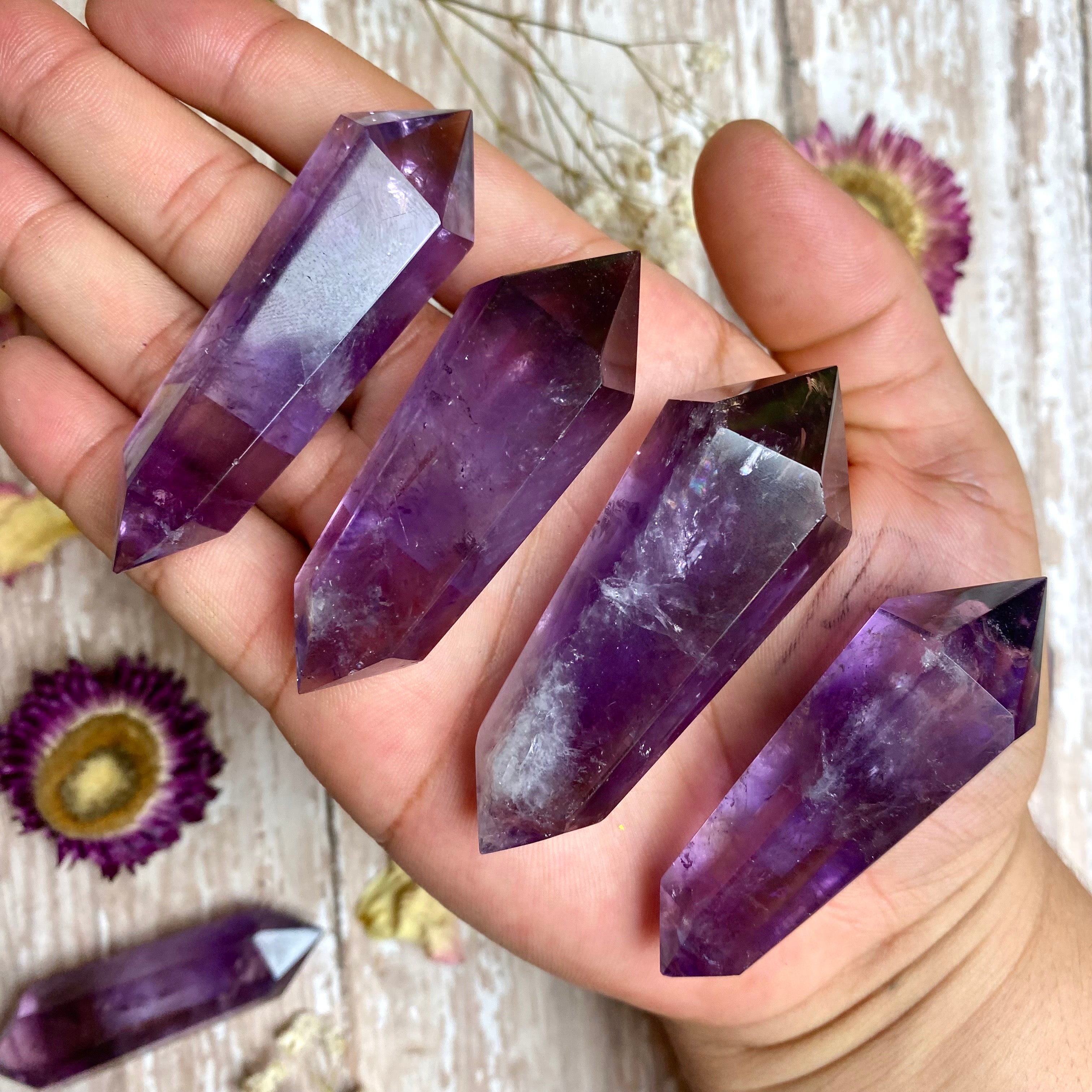 Amethyst Double Terminated Points