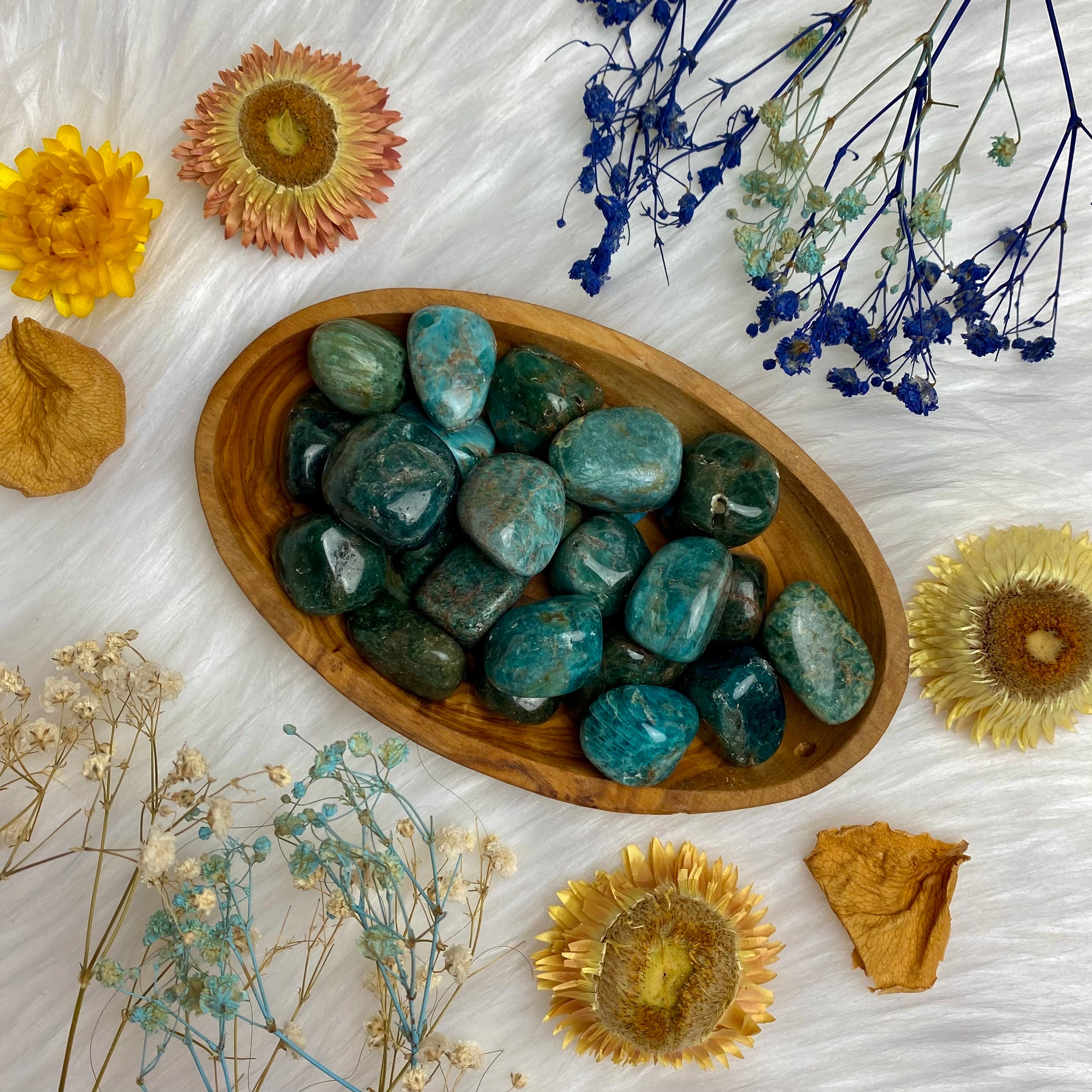 Apatite Tumbled Stone for Motivationb