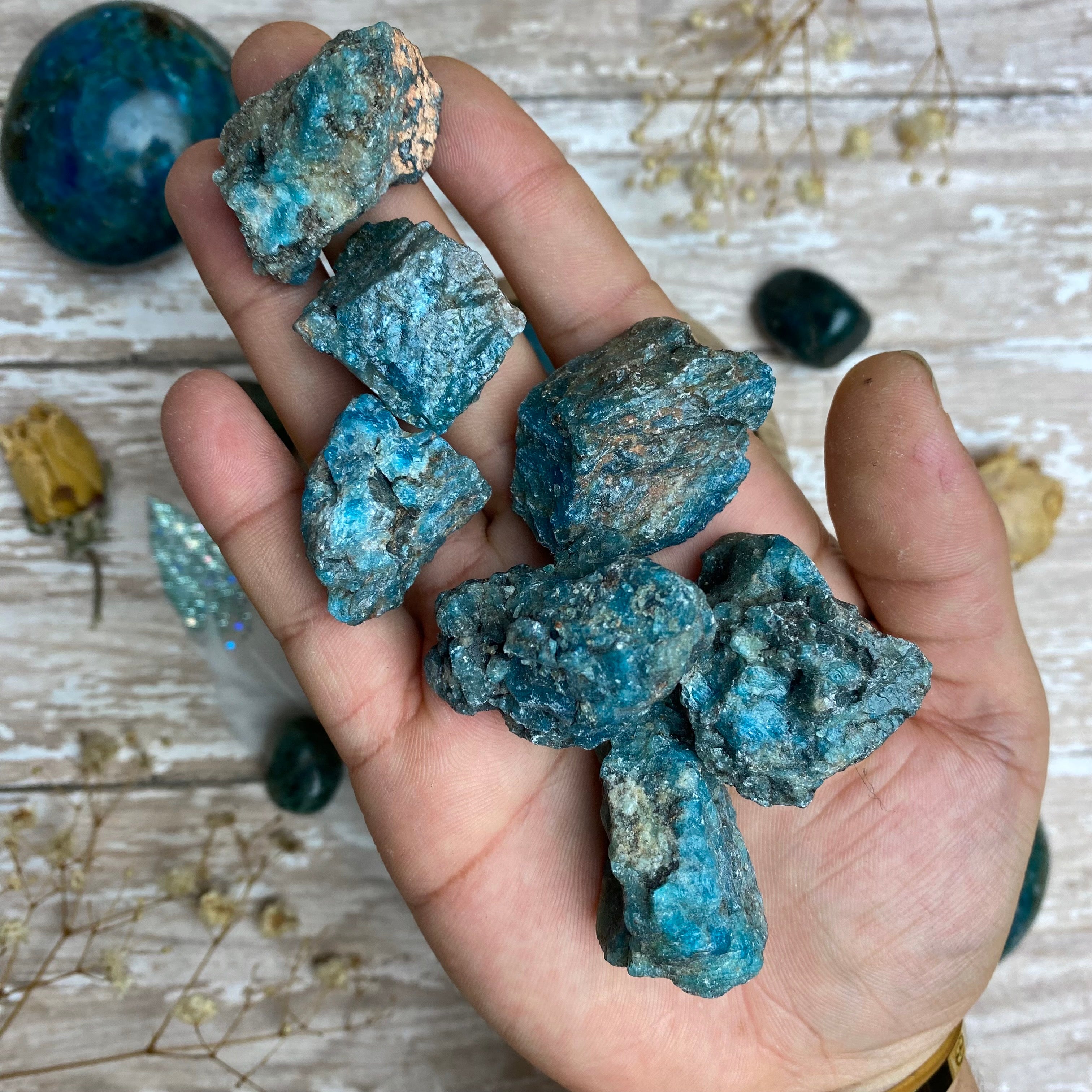 Apatite Blue Raw Chunk