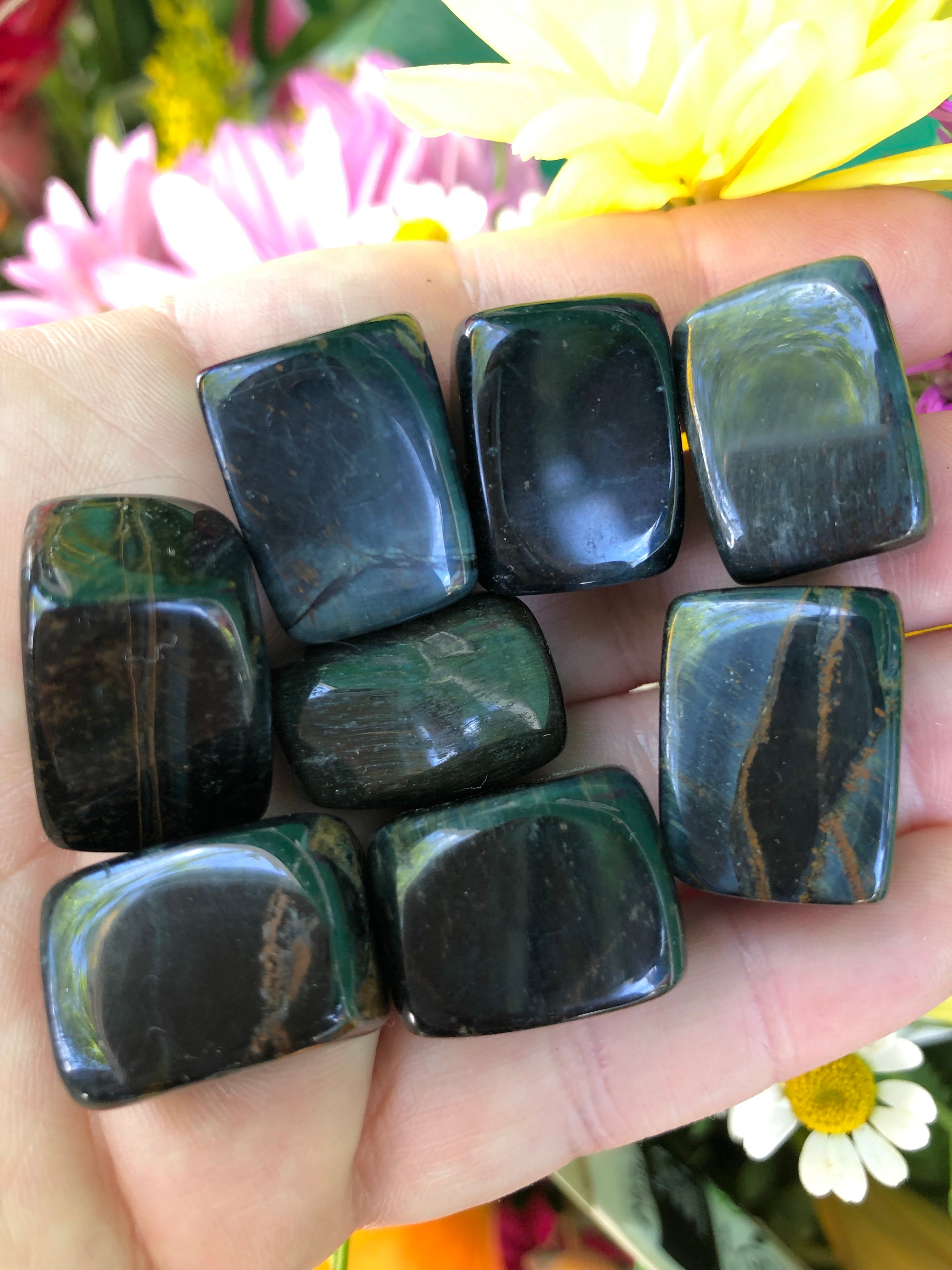 Blue Tigers Eye (Hawk’s Eye) Tumbled Stone
