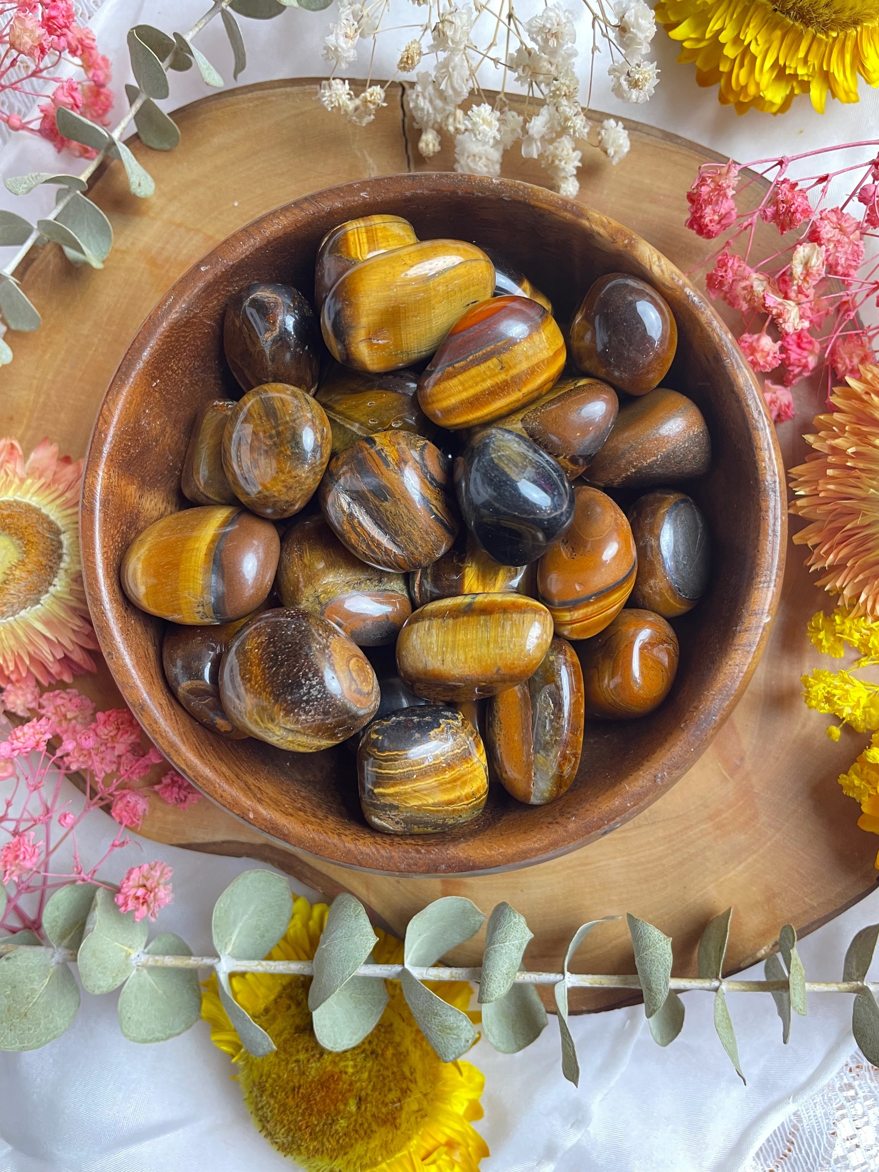 Golden Tiger's Eye Tumbled Stone