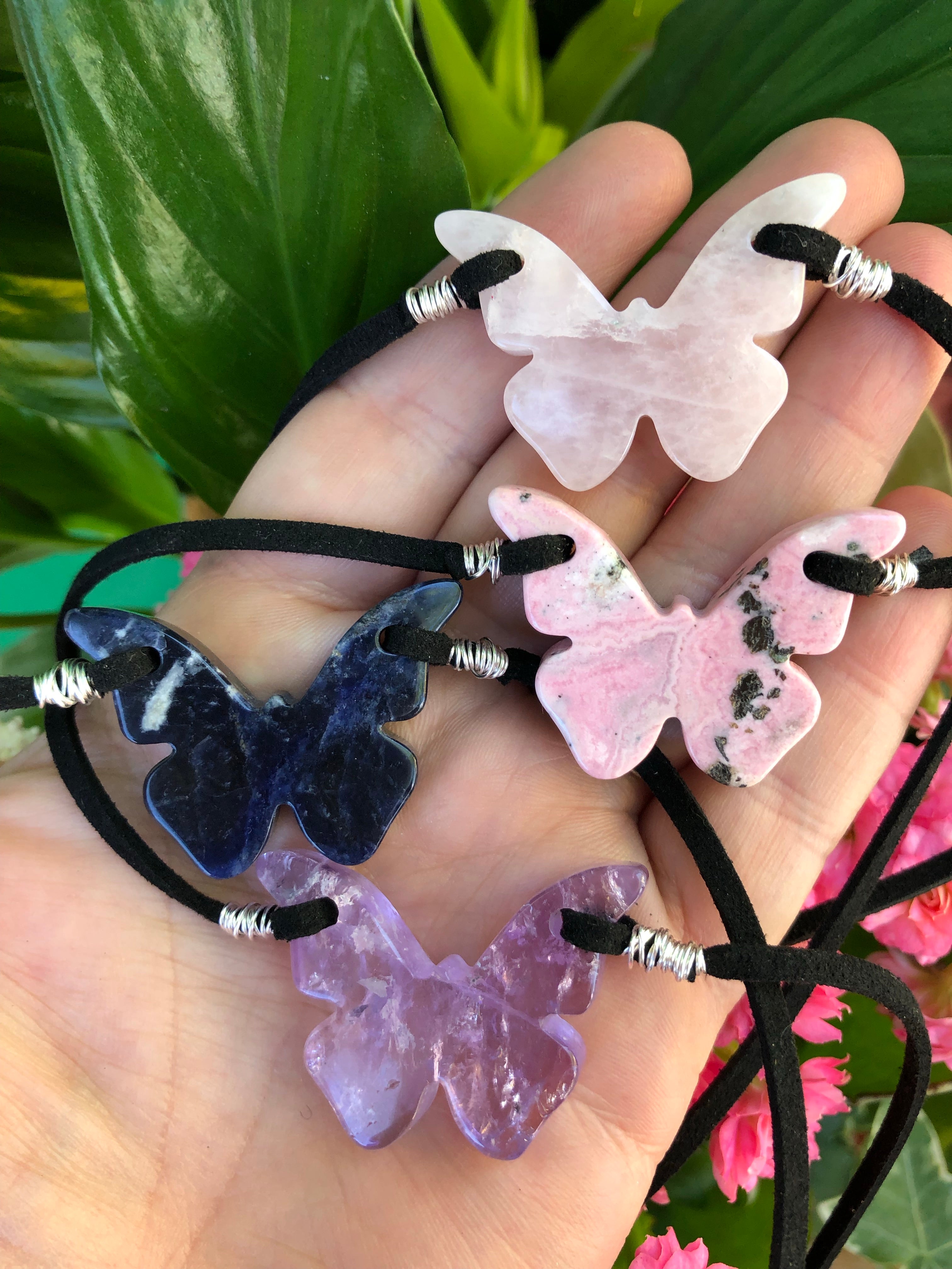 Butterfly Crystal Choker