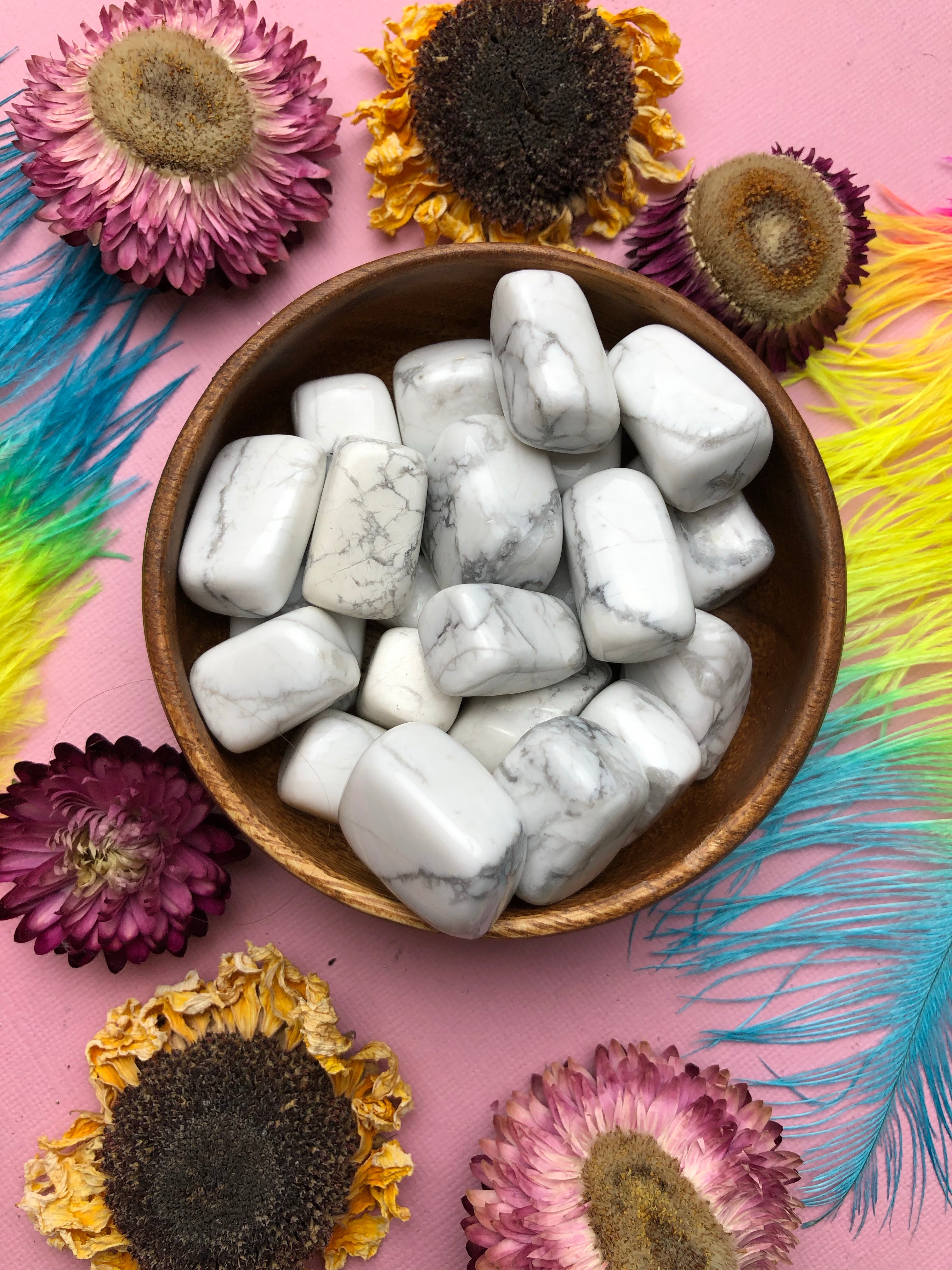 Howlite Tumbled Stones