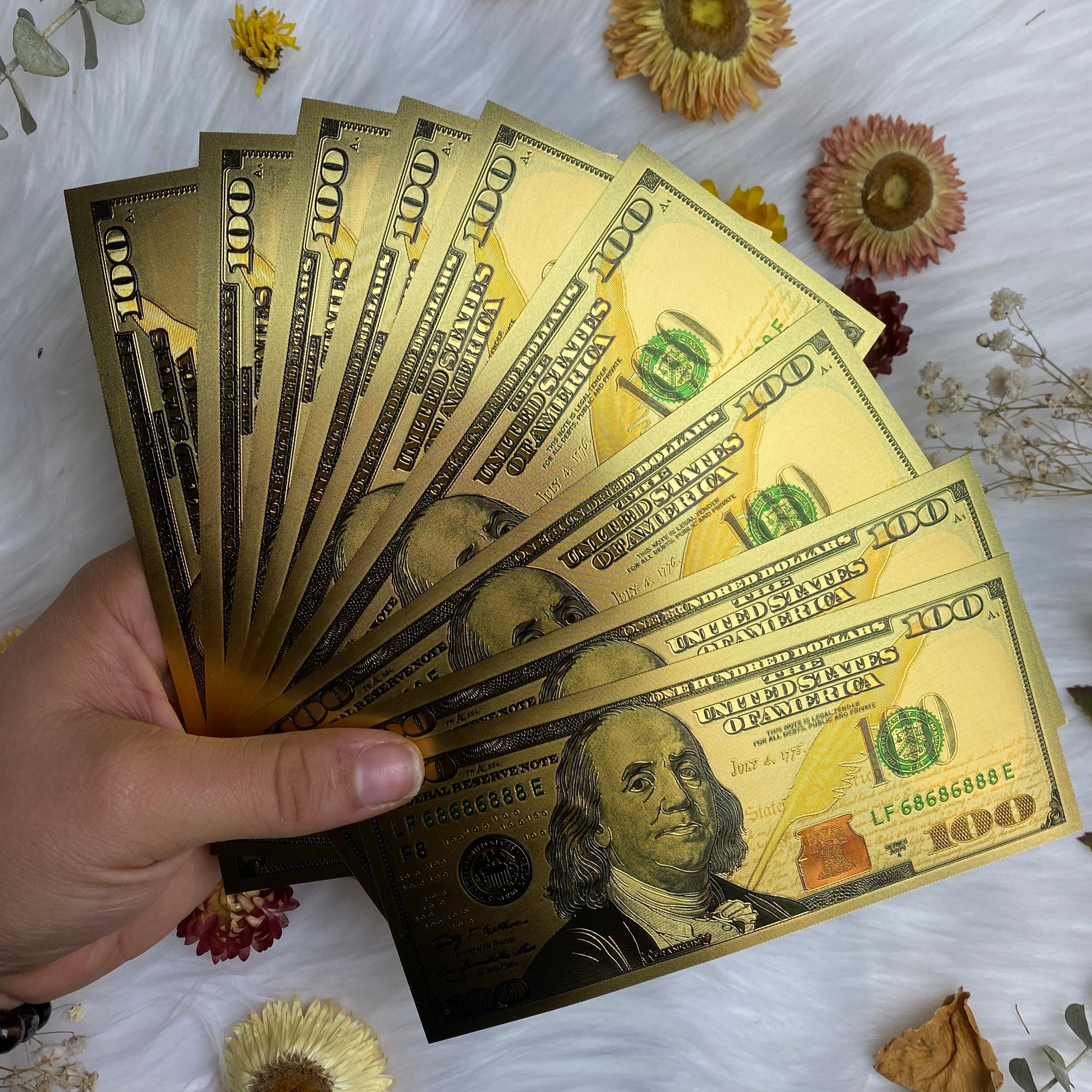 Gold Hundred Dollar Bills