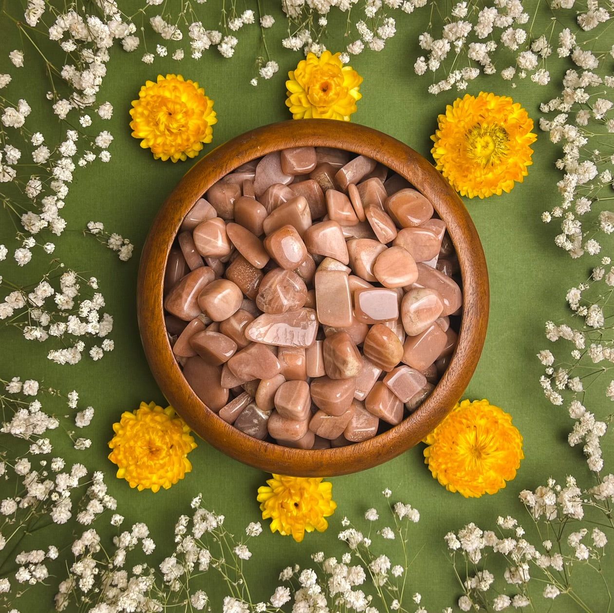 Peach Moonstone Tumbled Stone