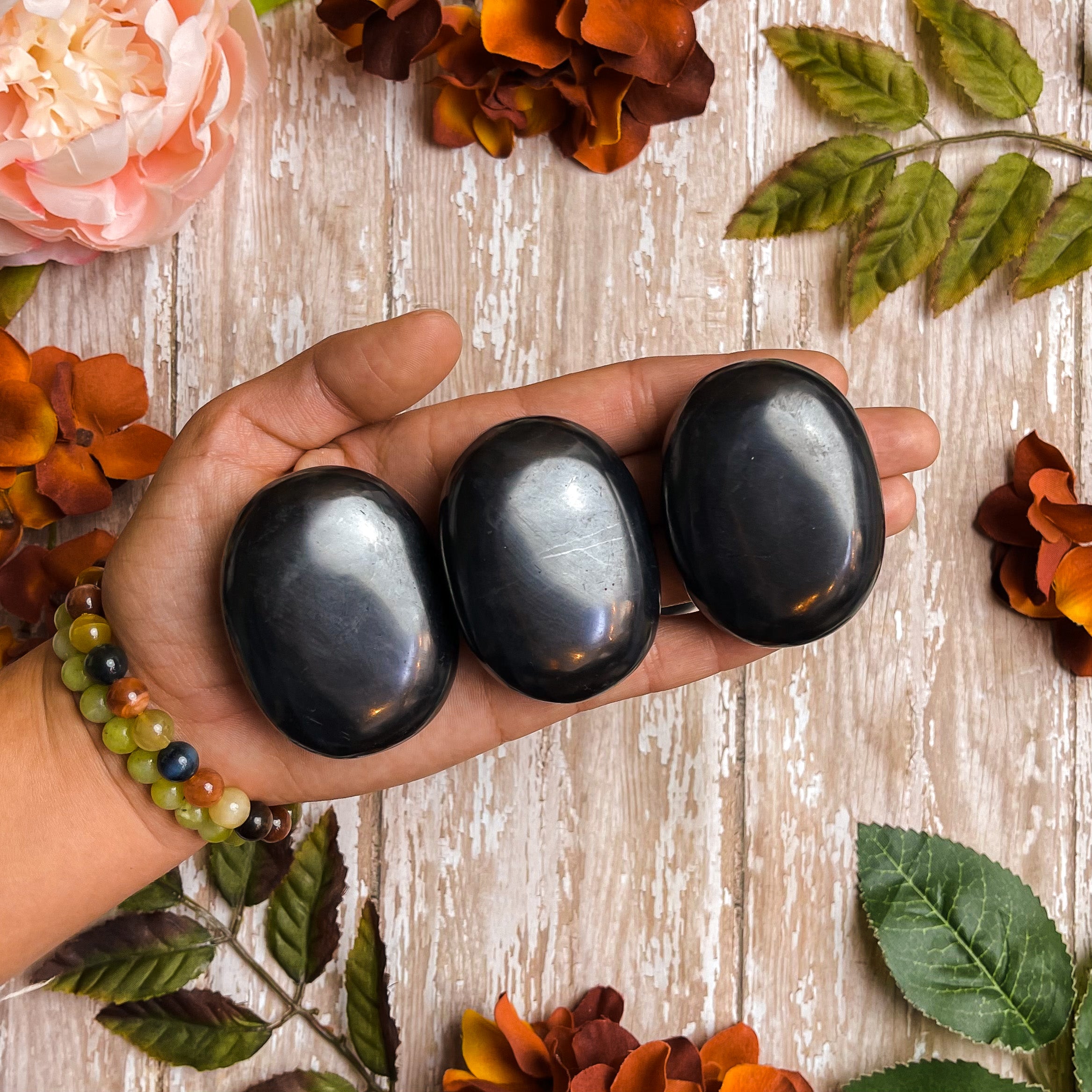 Shungite Palm Stone