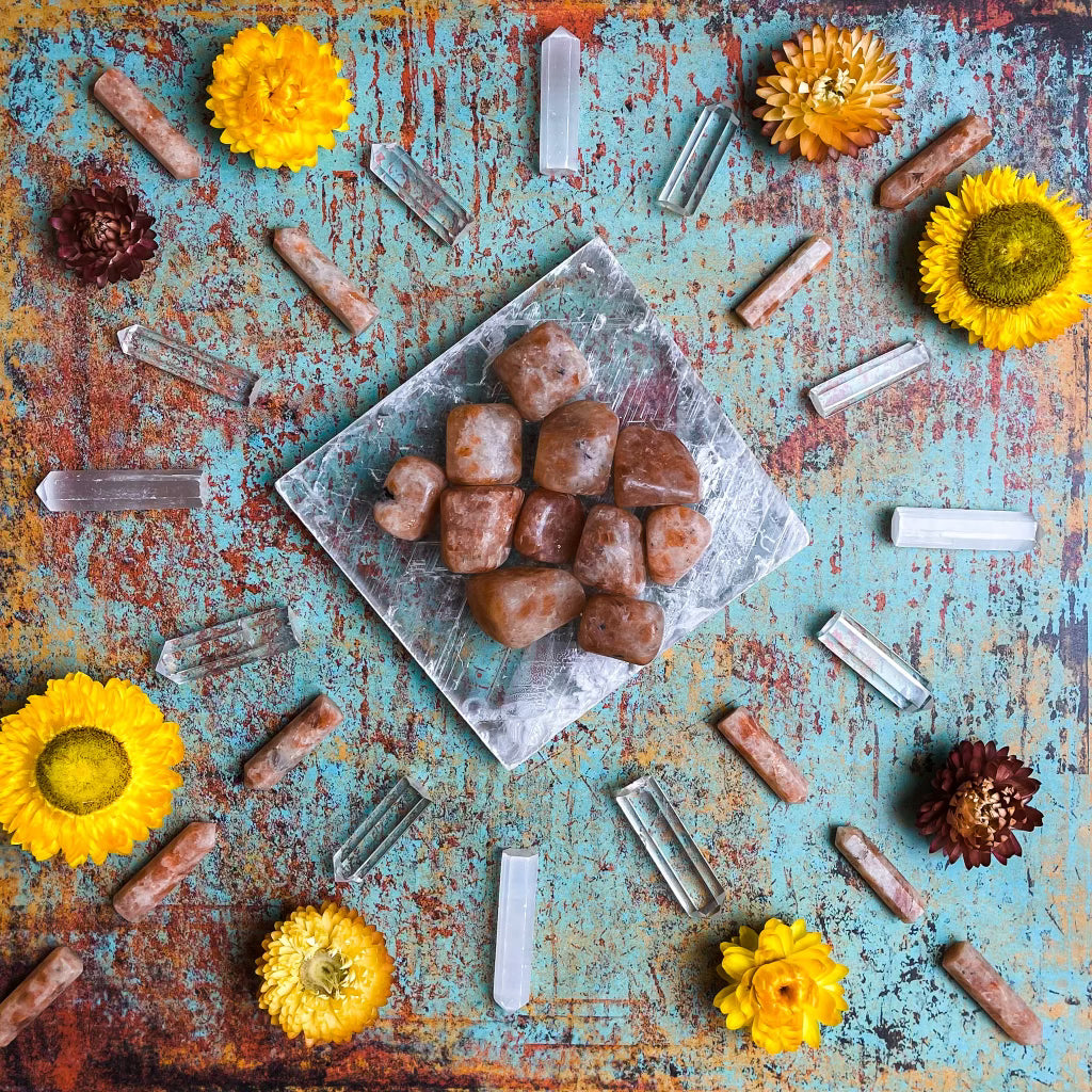 Sunstone Tumbled Stones