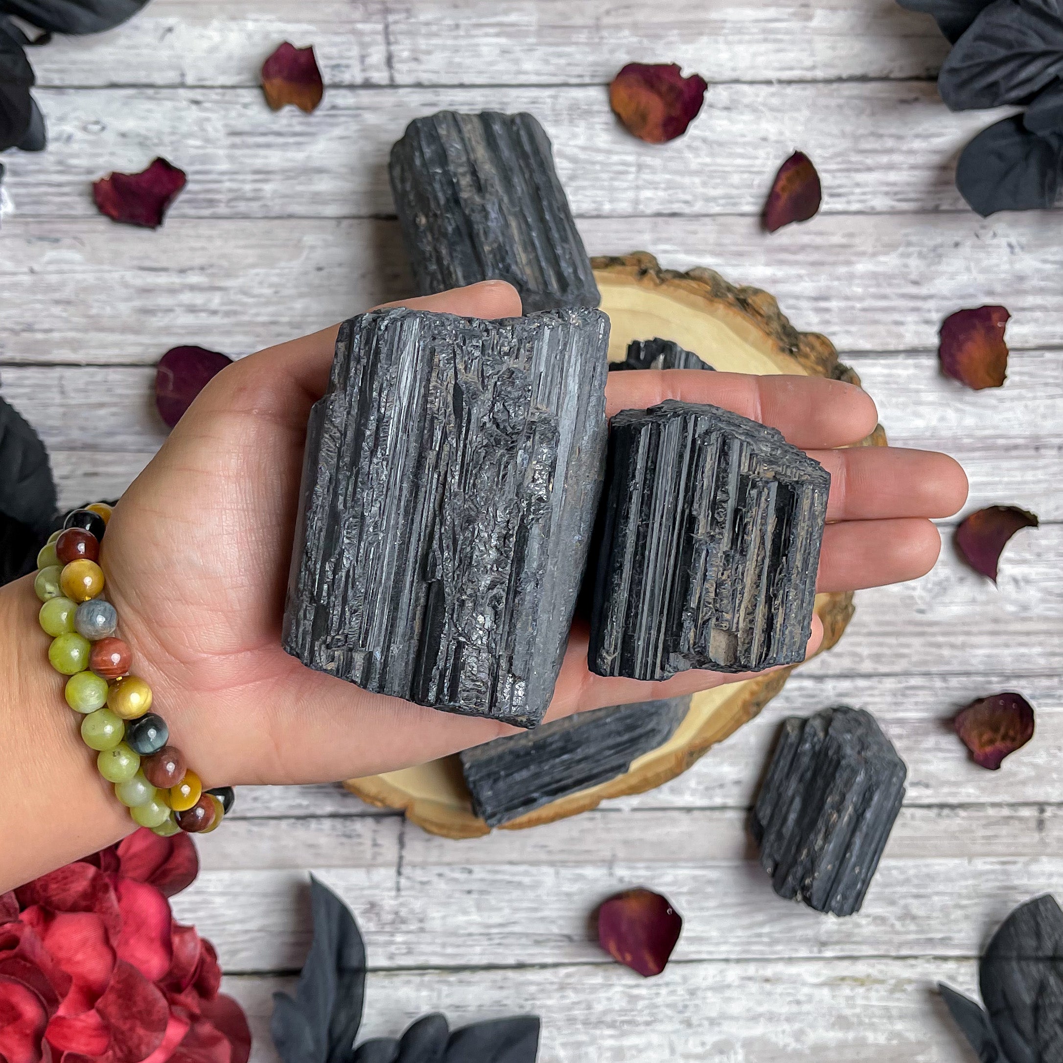 Black Tourmaline Raw Stone for Protection