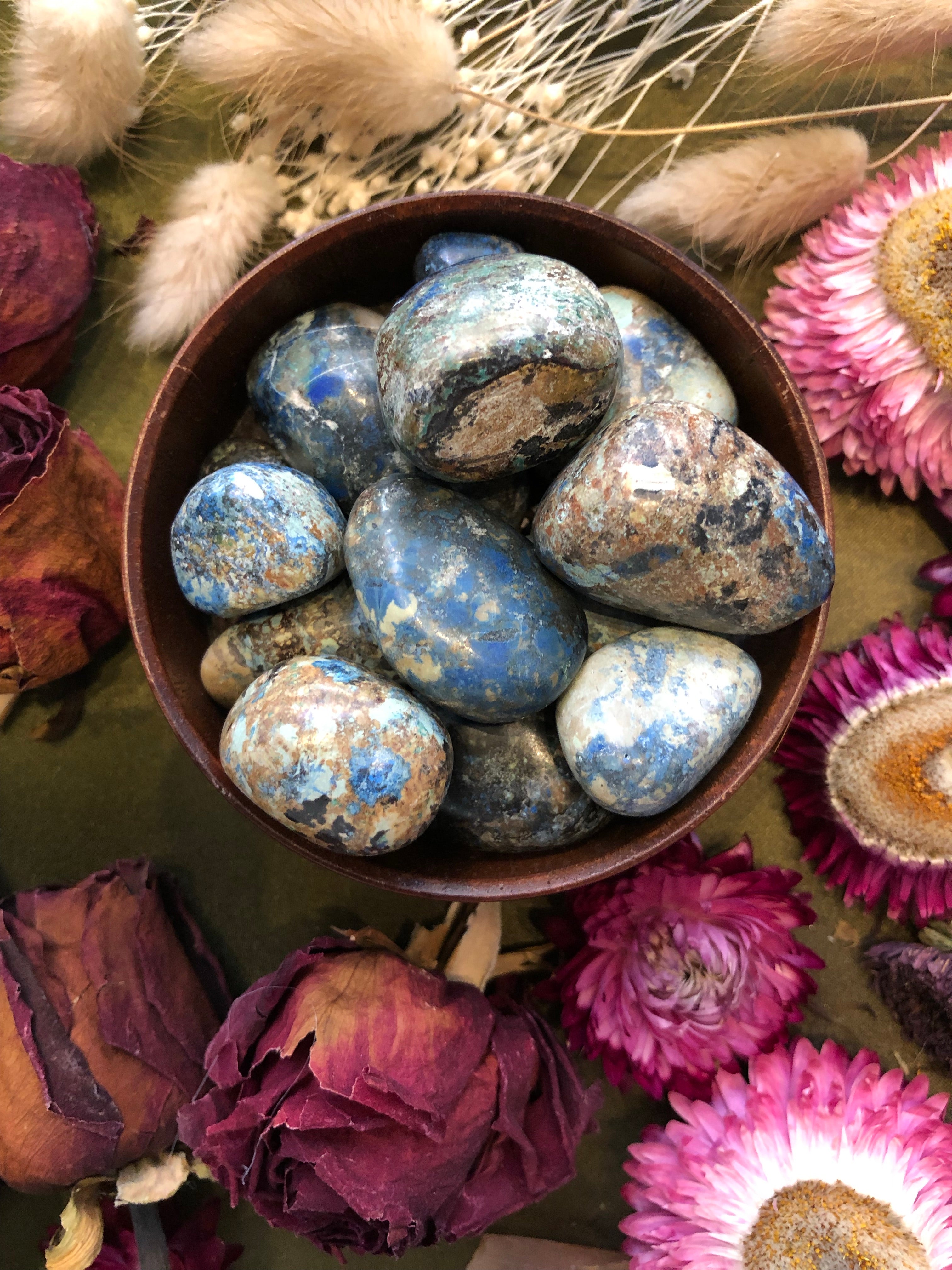 Azurite Tumbled Stone for Enlightenment