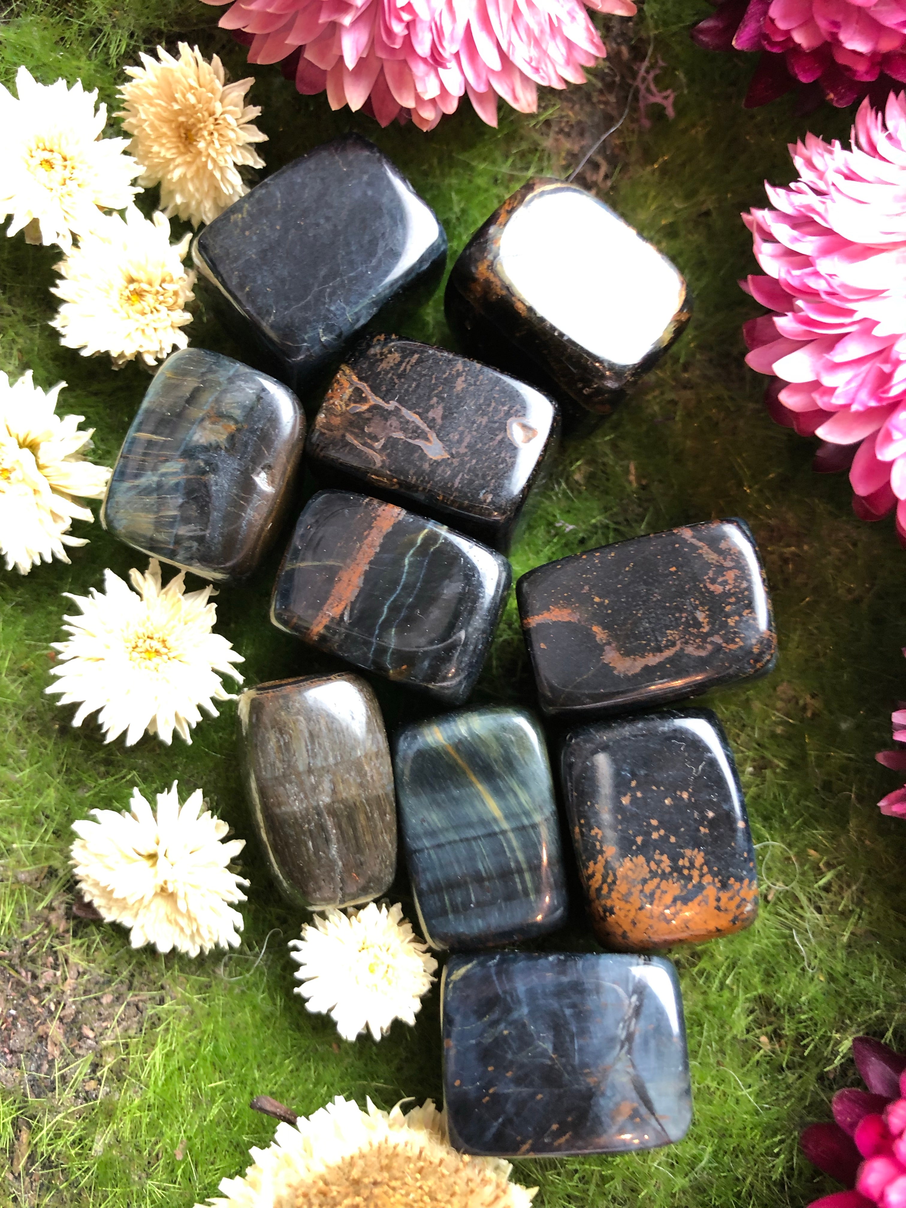 Blue Tigers Eye (Hawk’s Eye) Tumbled Stone