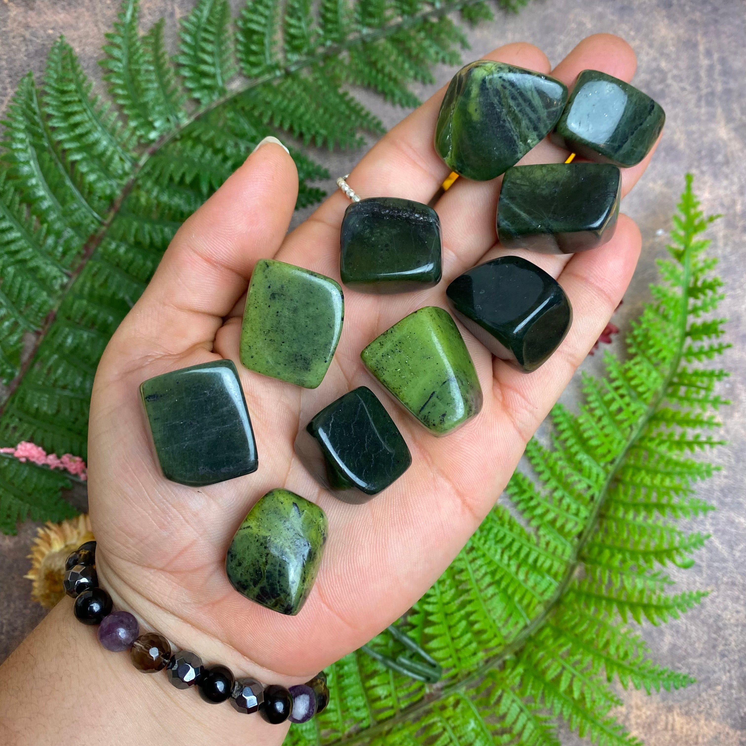 Nephrite Jade Tumbled Stone