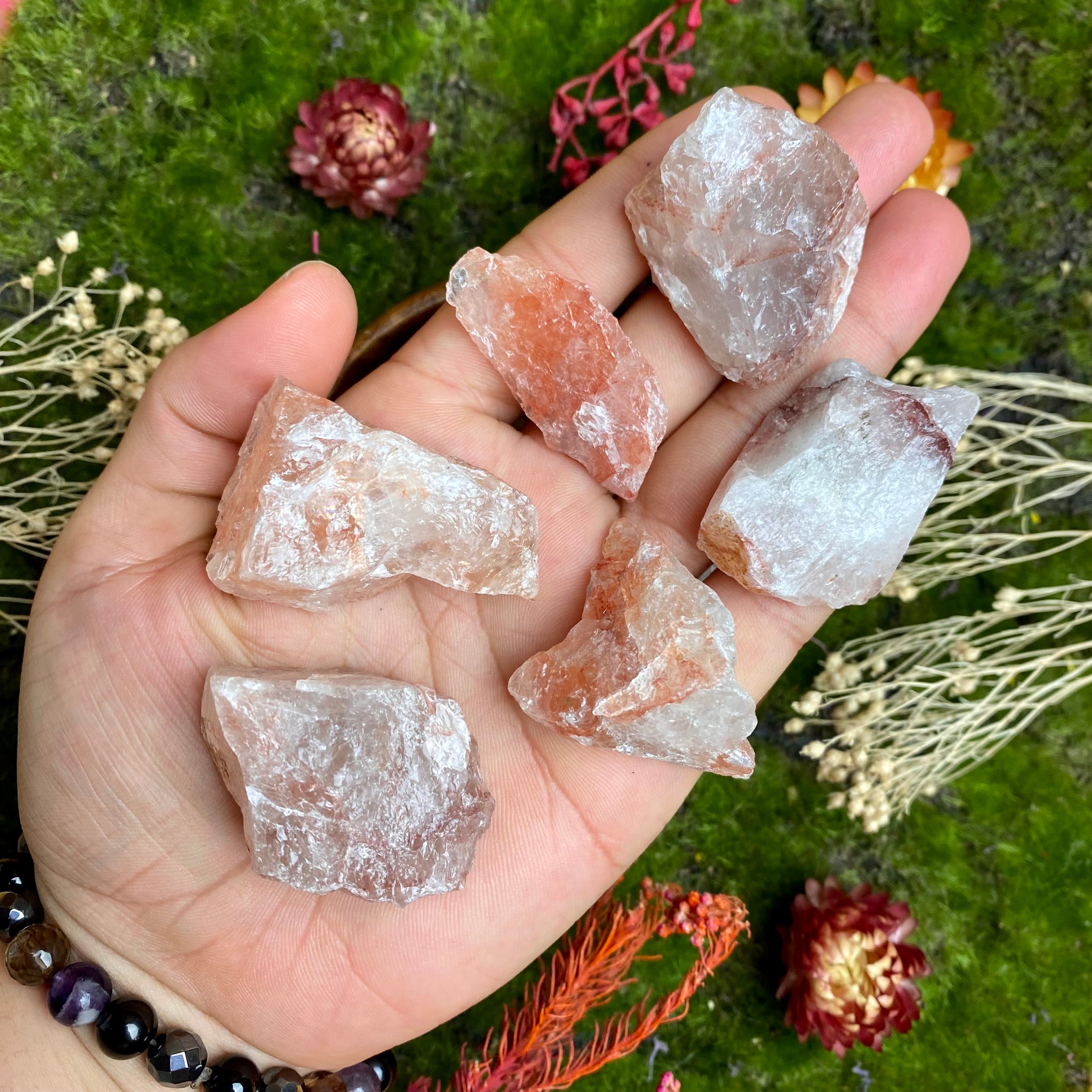 Fire Quartz (Red Hematoid) Raw Pieces