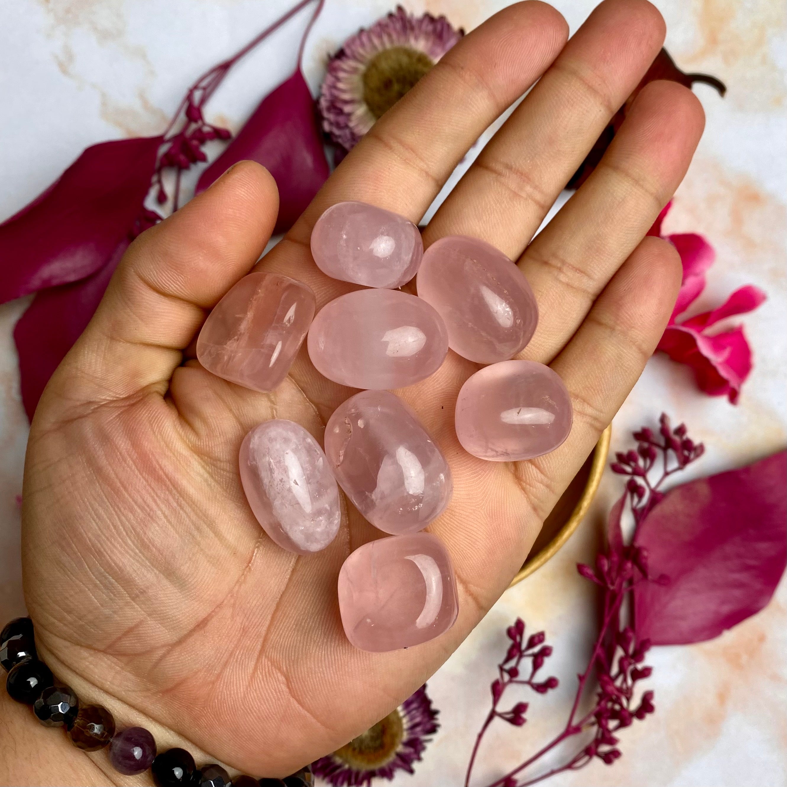 Star Rose Quartz Tumbled Stone