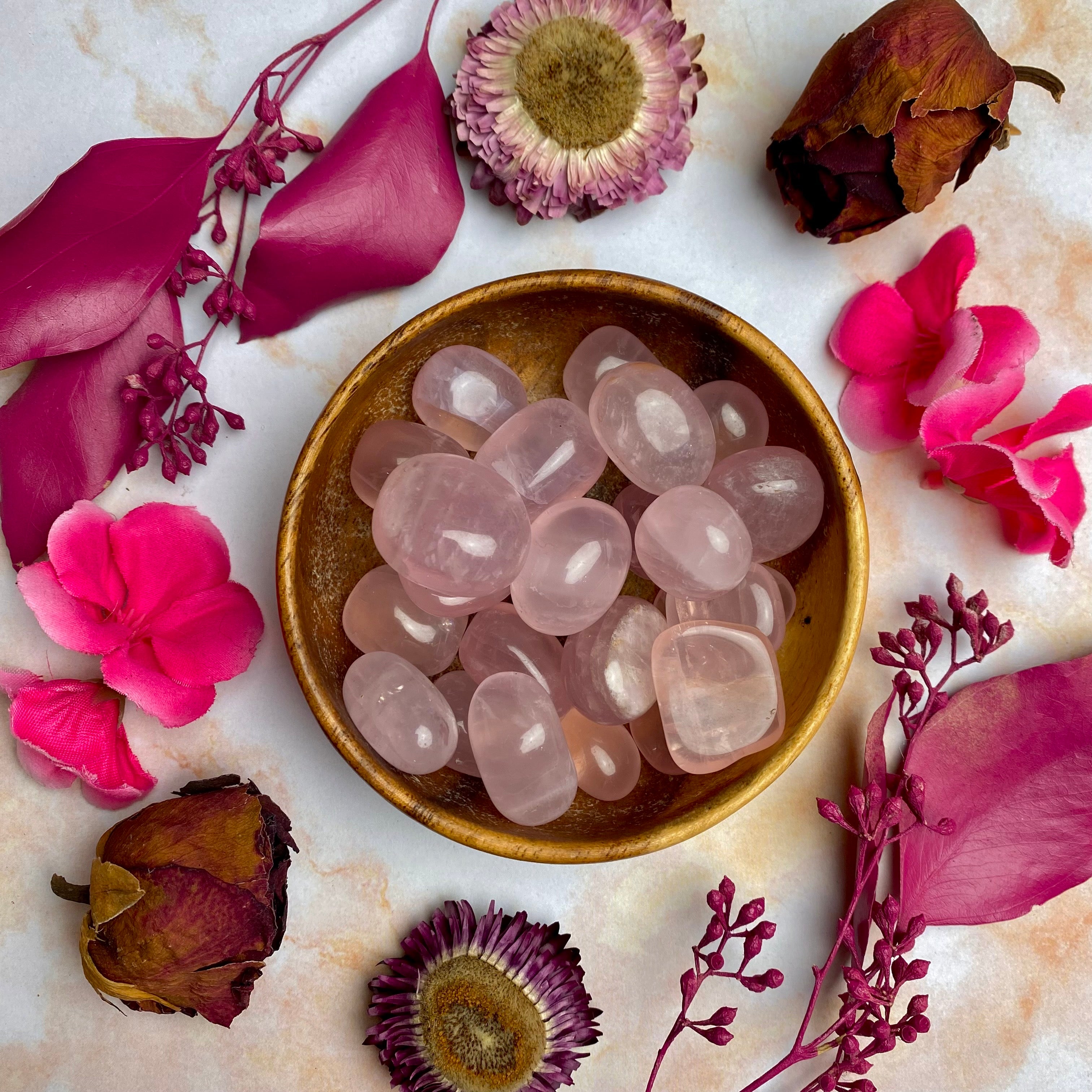 Star Rose Quartz Tumbled Stone