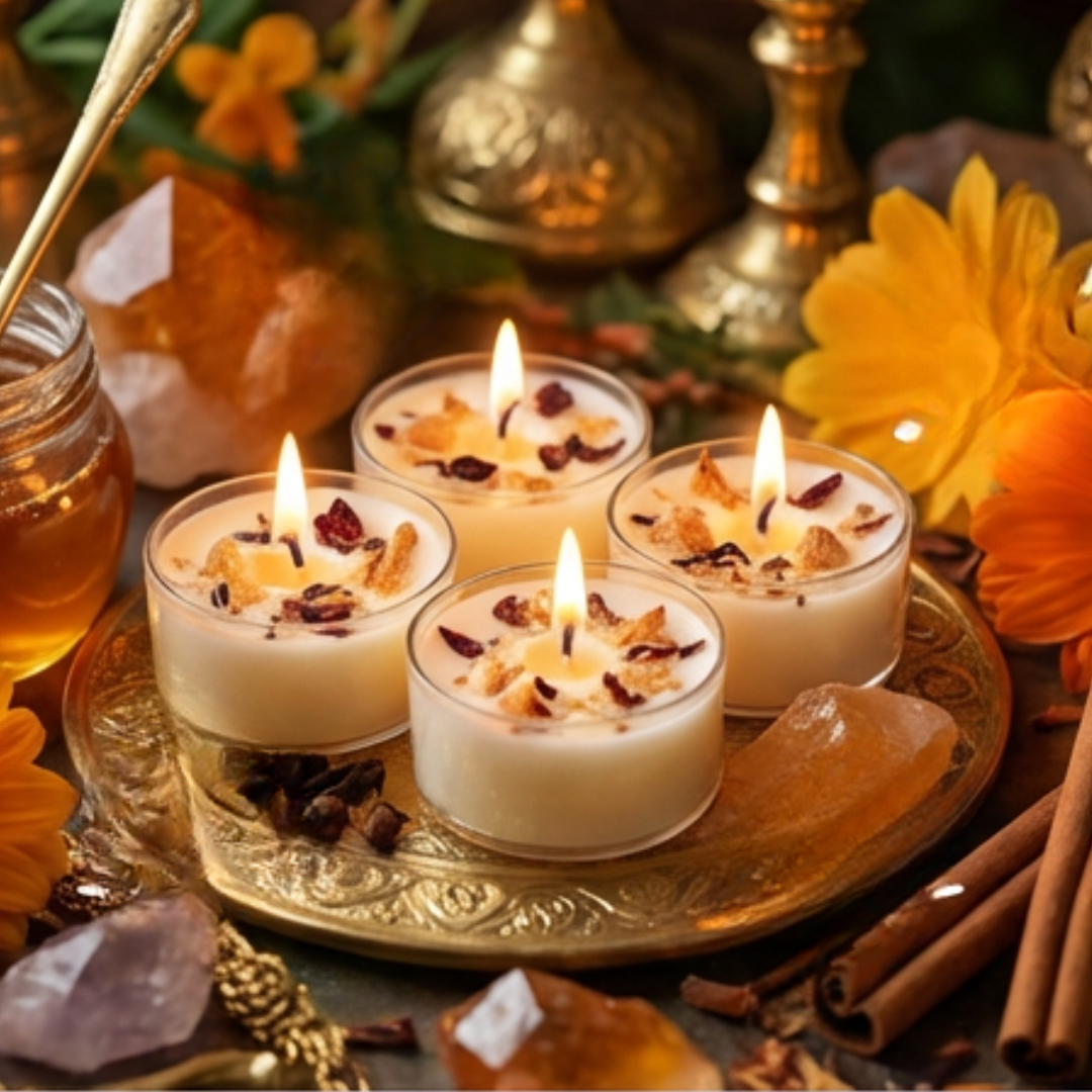 Oshun Goddess Tealight Candle Set