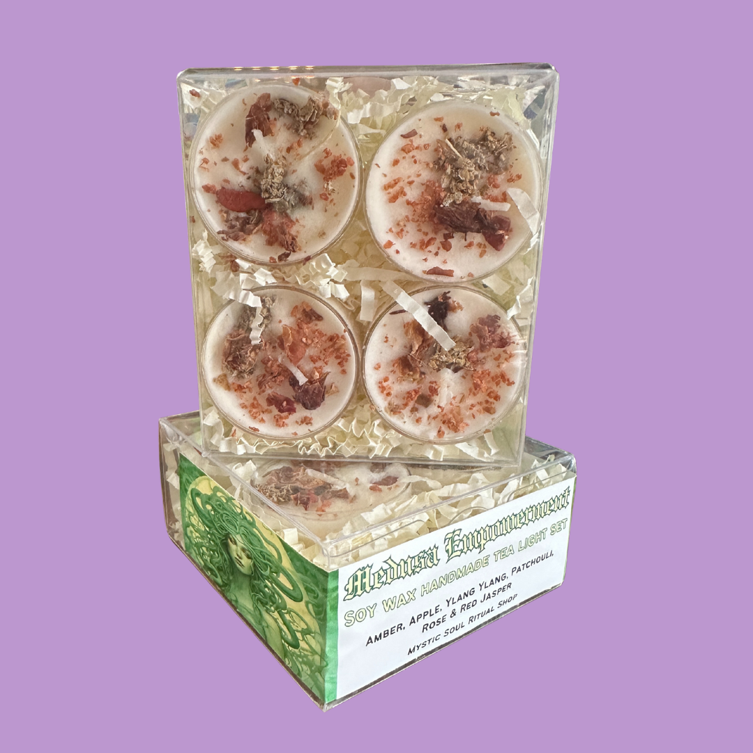 Medusa Goddess Tealight Candle Set