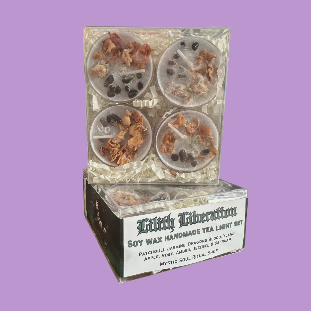 Lilith Goddess Tea Light Candle Set
