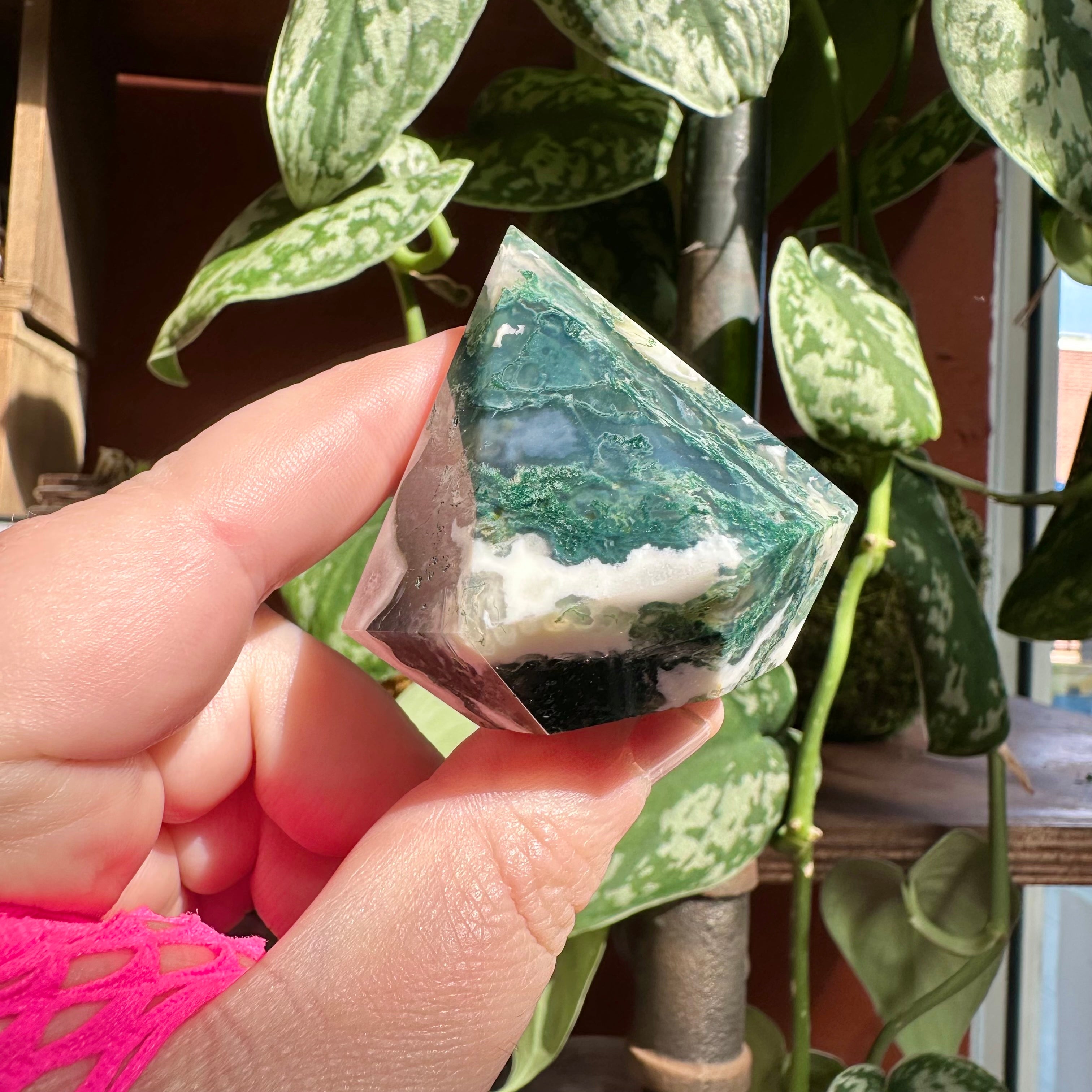 Moss Agate Diamonds
